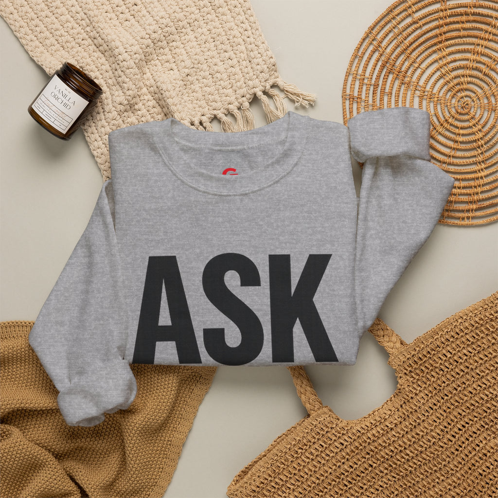 Ask Yourself Sweatshirt — Inspirational Christian Crewneck (Is God Saying Yes or No?)