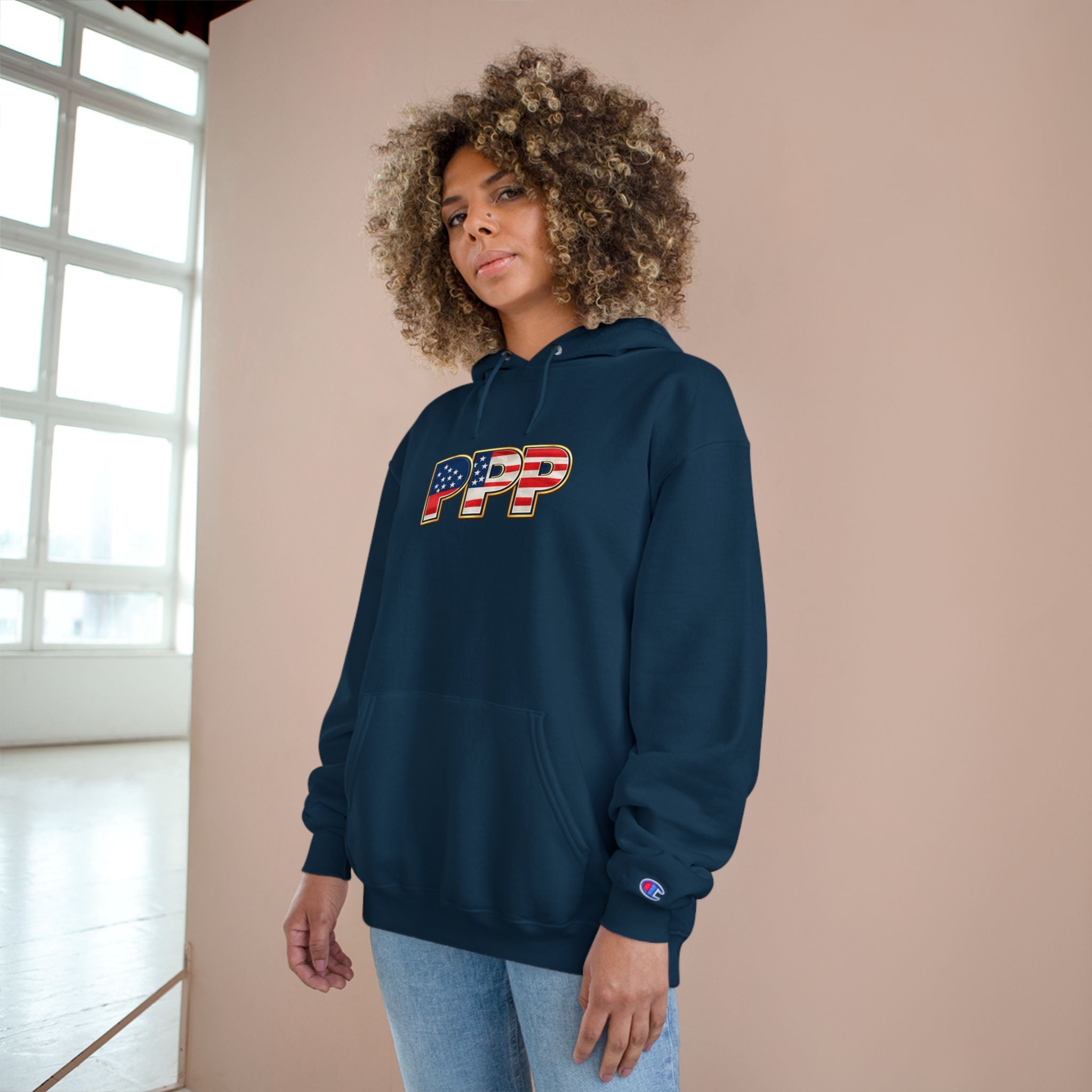 Horse Pet Parent Hoodie — “I’m A Proud Pet Parent” American Flag Logo