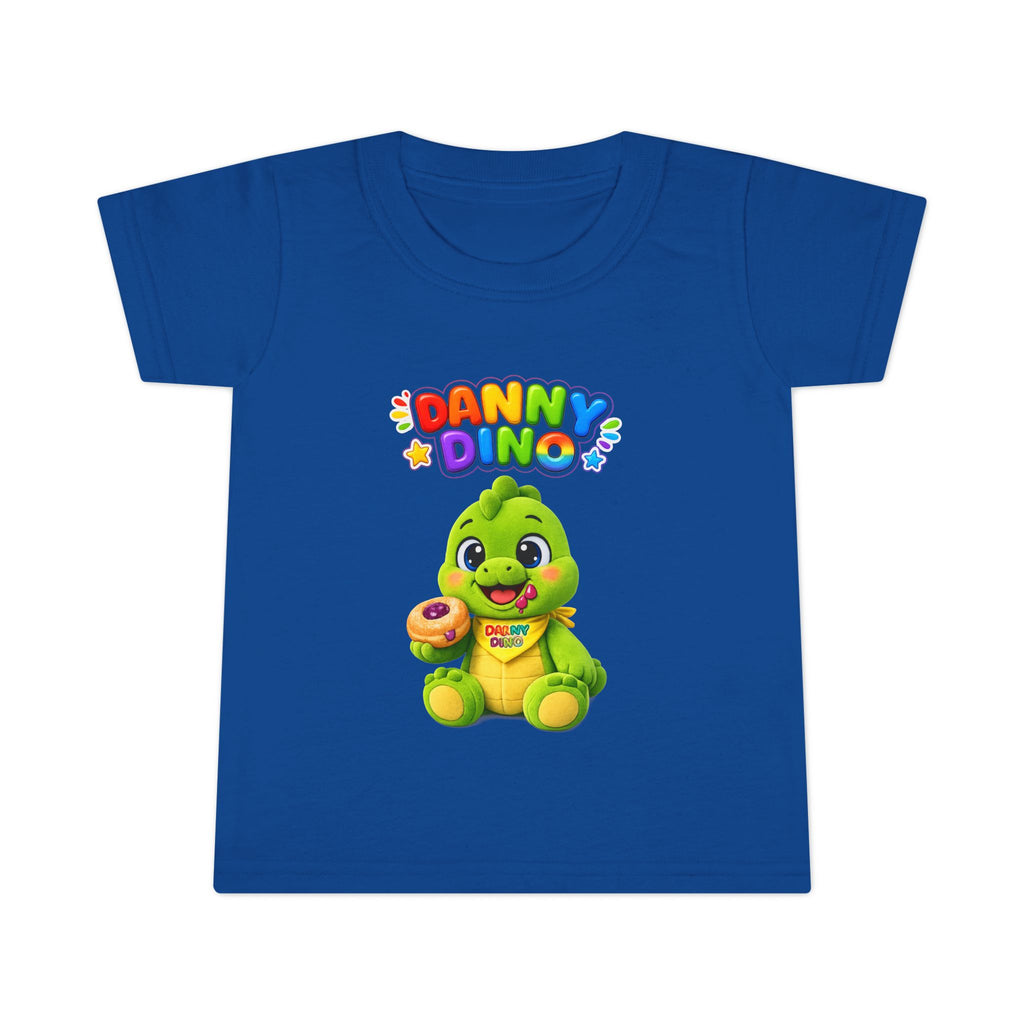 Danny Dino Toddler T-Shirt — Cute Green Dinosaur Graphic Tee for Kids