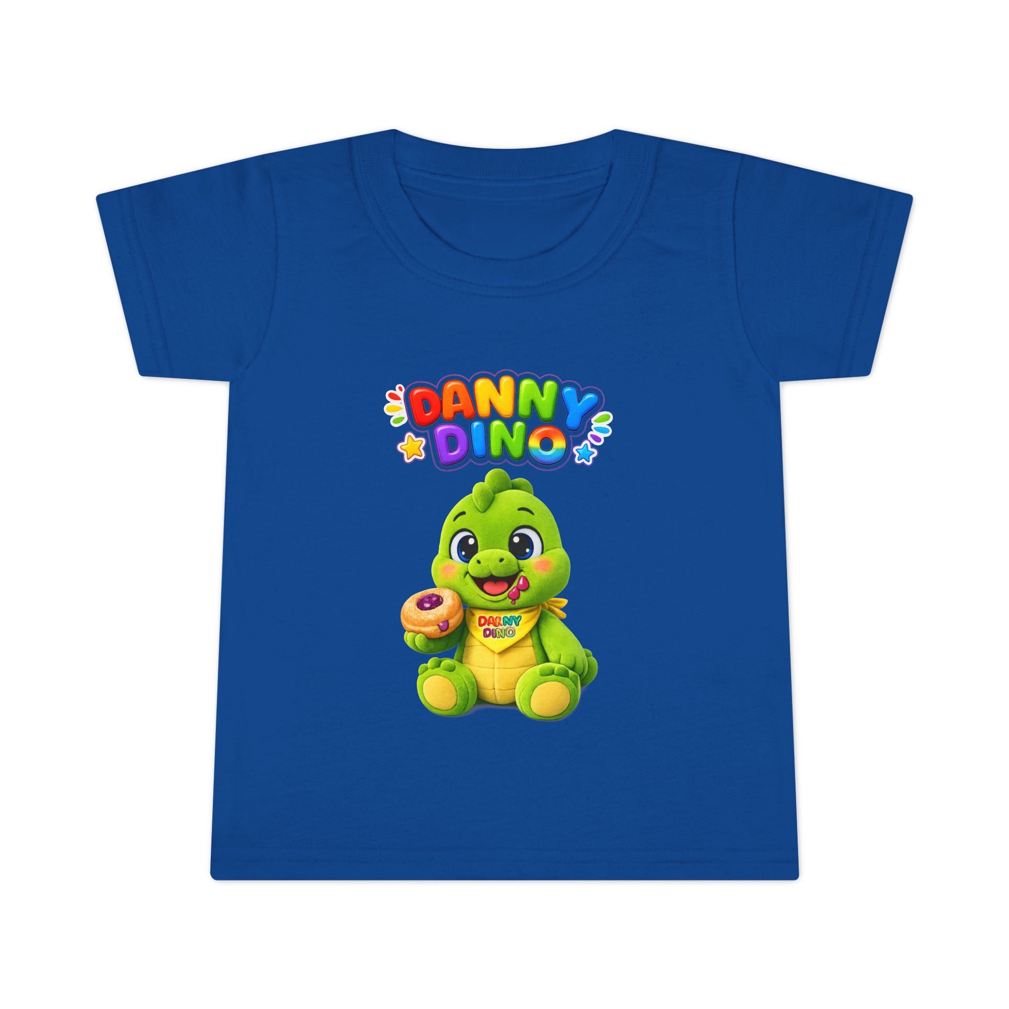 Danny Dino Toddler T-Shirt — Cute Green Dinosaur Graphic Tee for Kids