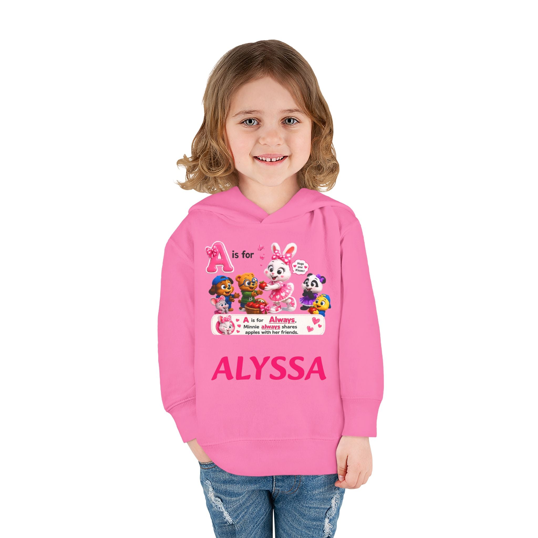 Personalized Paw Patrol Toddler Hoodie – "A is for Always" Name Sweatshirt