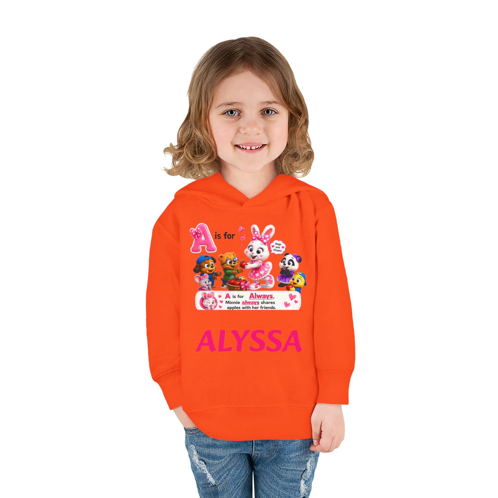 Personalized Paw Patrol Toddler Hoodie – "A is for Always" Name Sweatshirt