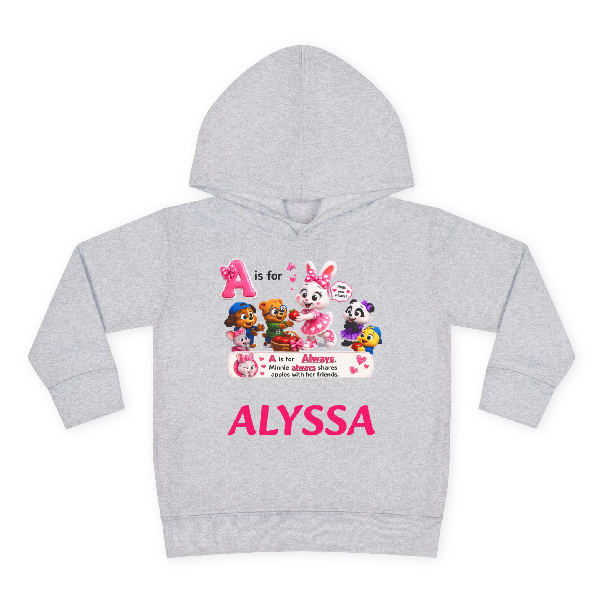 Personalized Paw Patrol Toddler Hoodie – "A is for Always" Name Sweatshirt