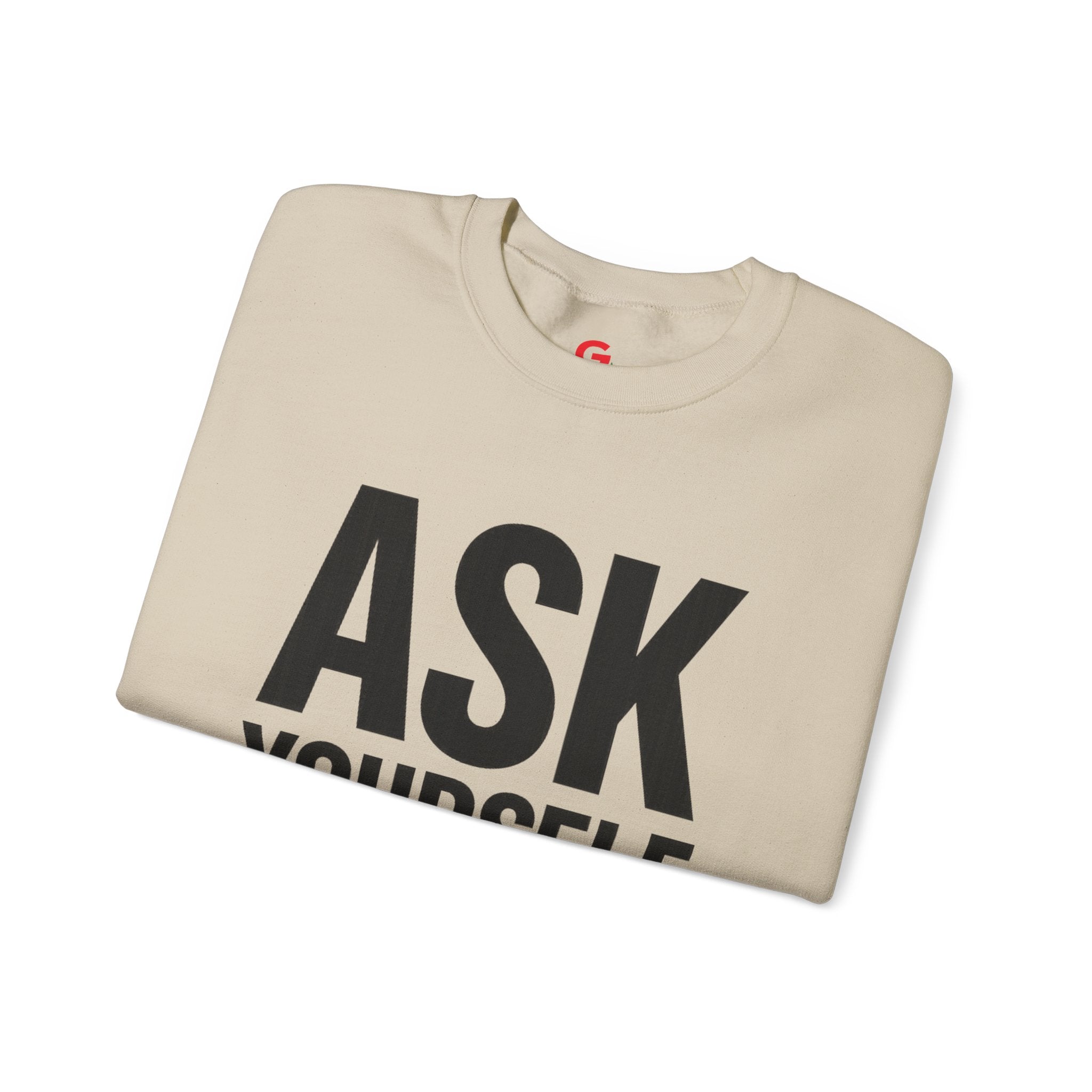 Ask Yourself Sweatshirt — Inspirational Christian Crewneck (Is God Saying Yes or No?)