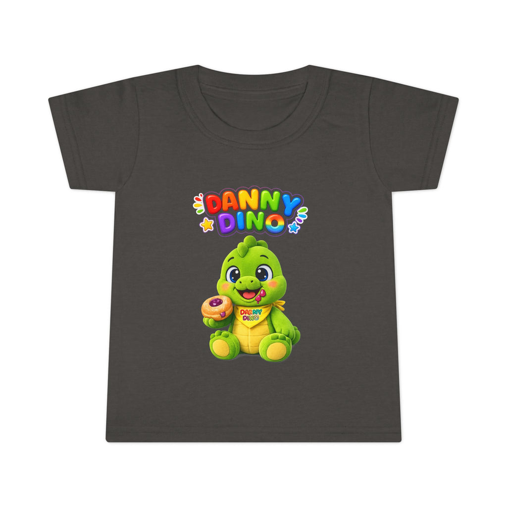 Danny Dino Toddler T-Shirt — Cute Green Dinosaur Graphic Tee for Kids