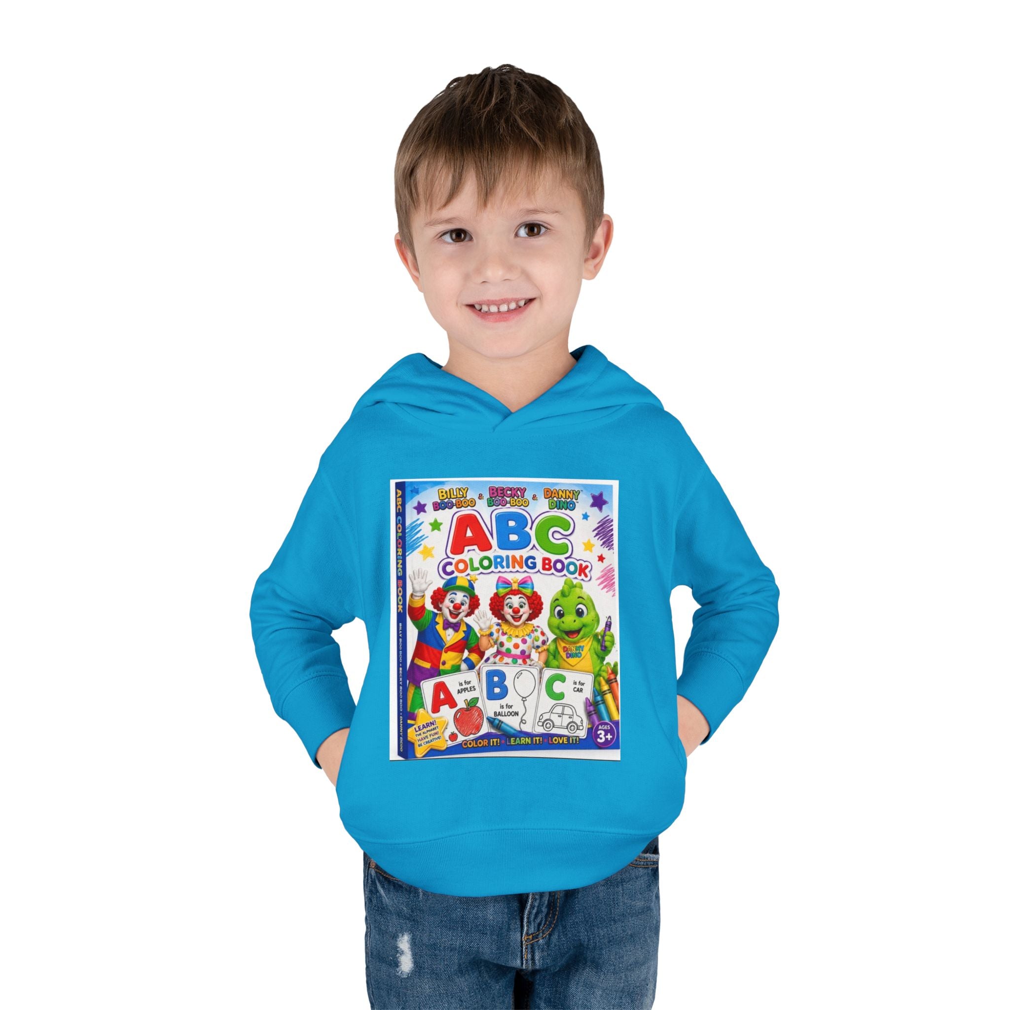 ABC Coloring Book Toddler Hoodie — Cute Educational Pullover for Kids