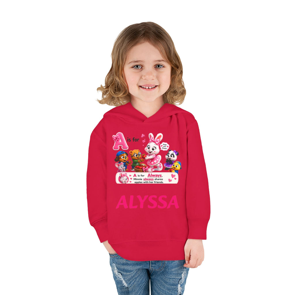 Personalized Paw Patrol Toddler Hoodie – "A is for Always" Name Sweatshirt