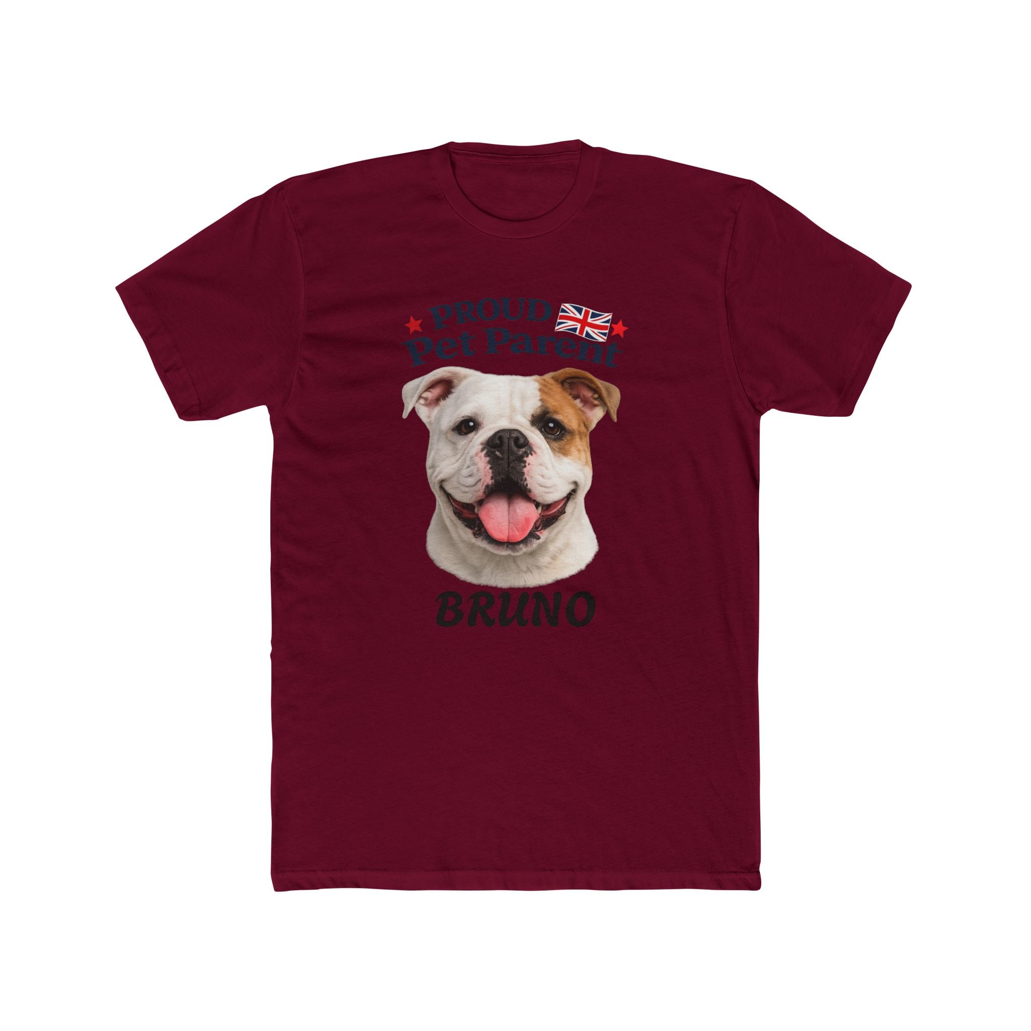 Pet Parent T-Shirt — "Proud Pet Parent" Personalized Dog Tee (Bruno)