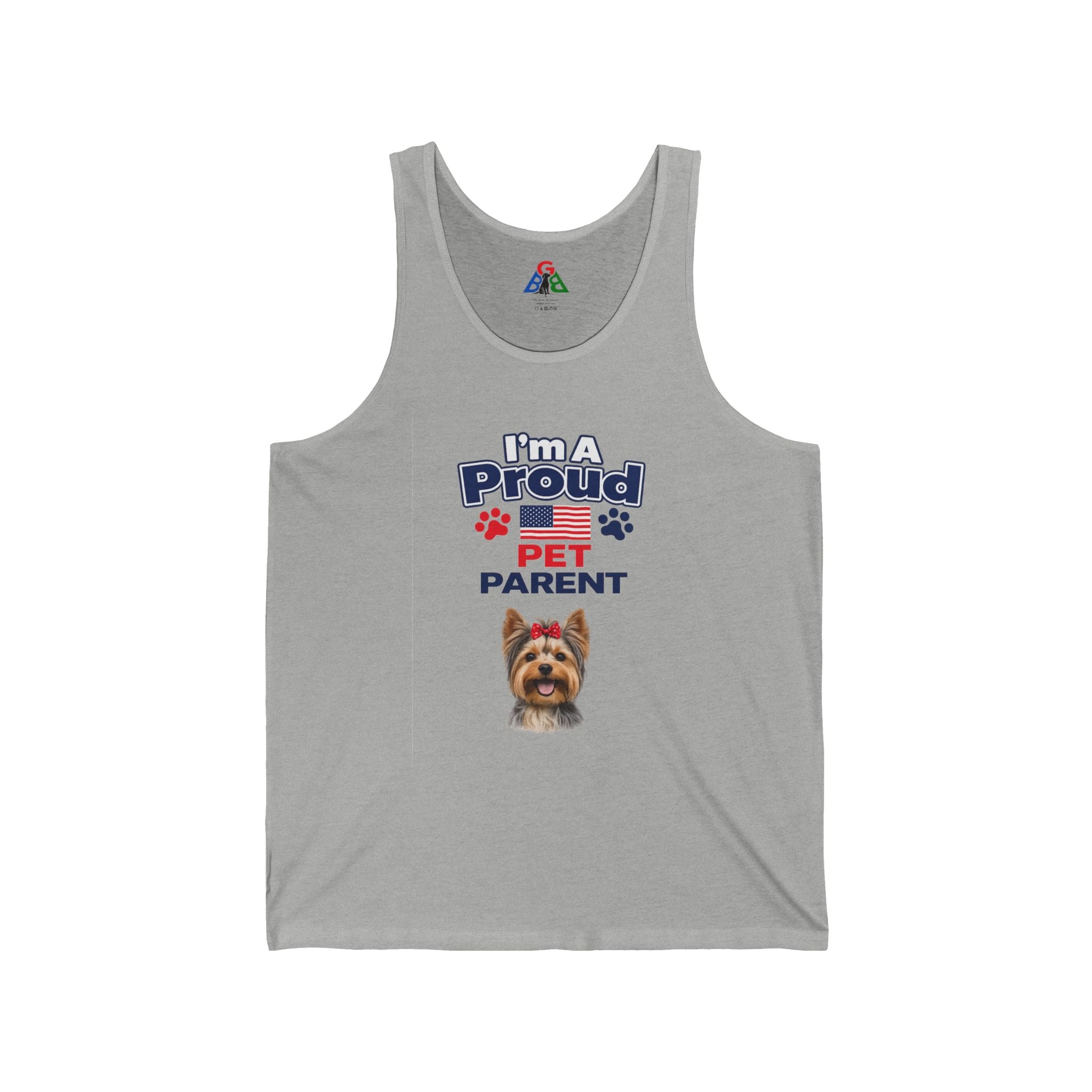 I'm A Proud Pet Parent Tank Top — Cute Yorkie Dog Graphic