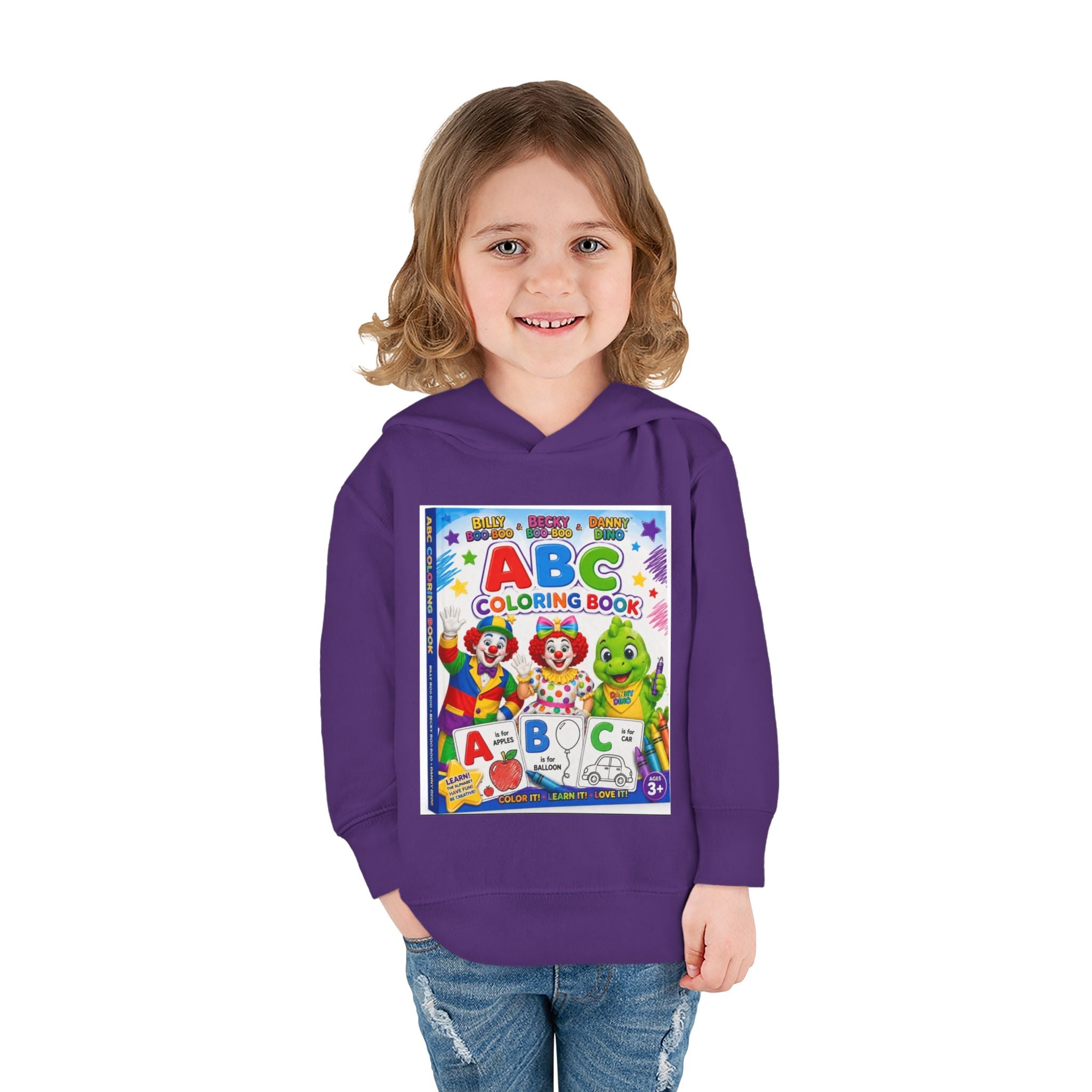 ABC Coloring Book Toddler Hoodie — Cute Educational Pullover for Kids