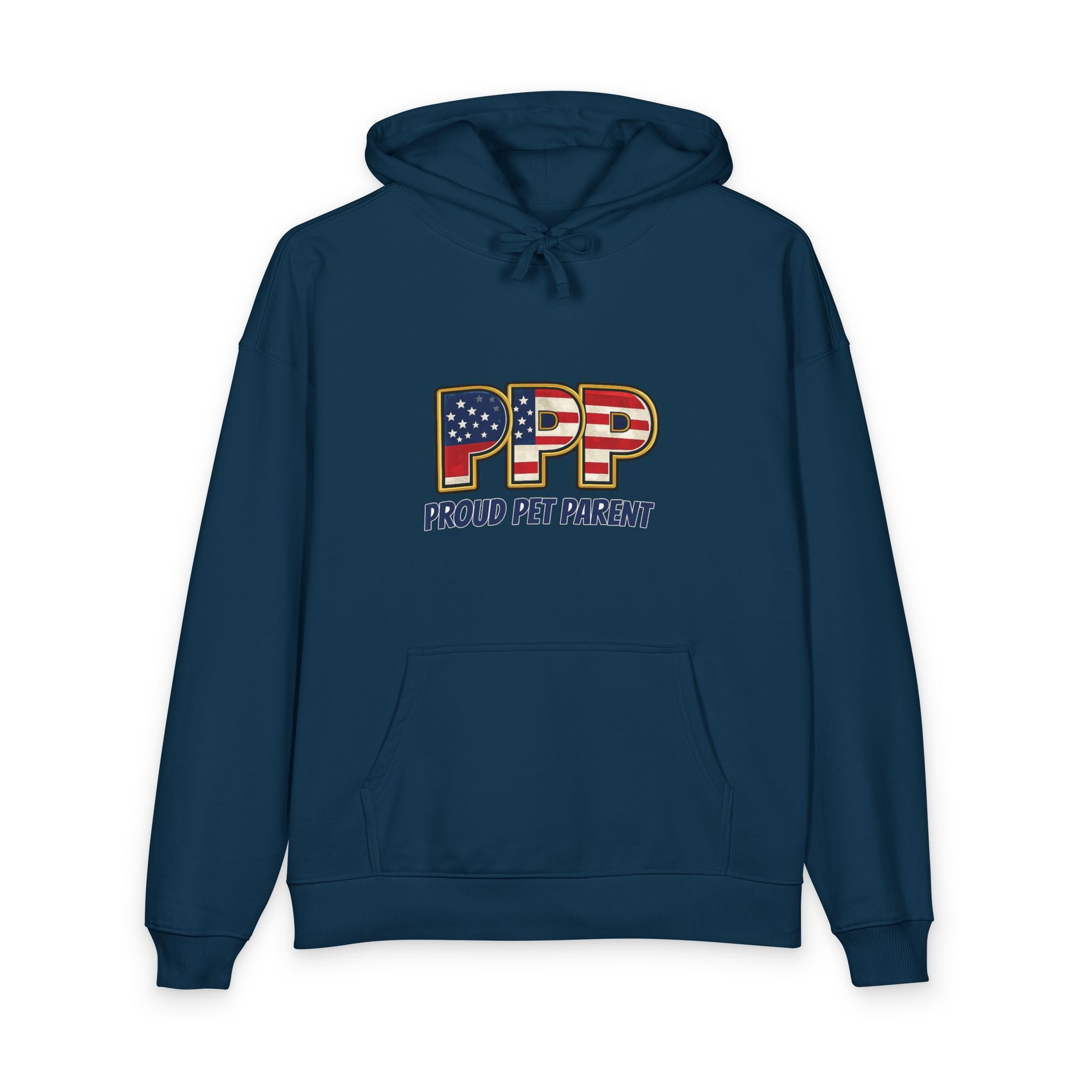Proud Pet Parent Hoodie — Patriotic PFP American Flag Design