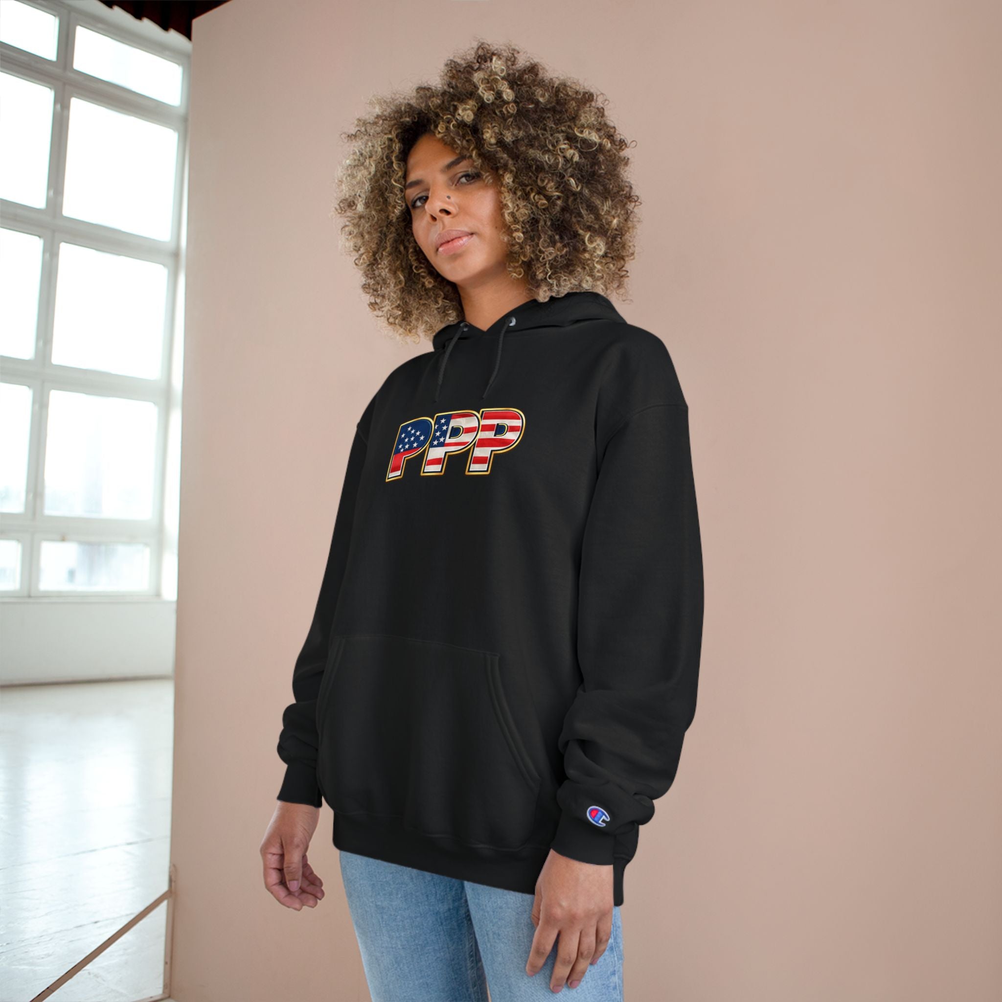 Horse Pet Parent Hoodie — “I’m A Proud Pet Parent” American Flag Logo