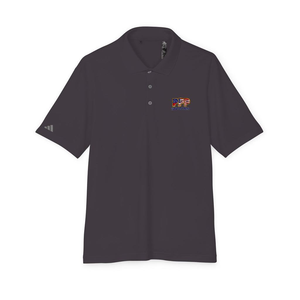 Performance Polo — Small 'RFP' Retro Flag Logo Chest