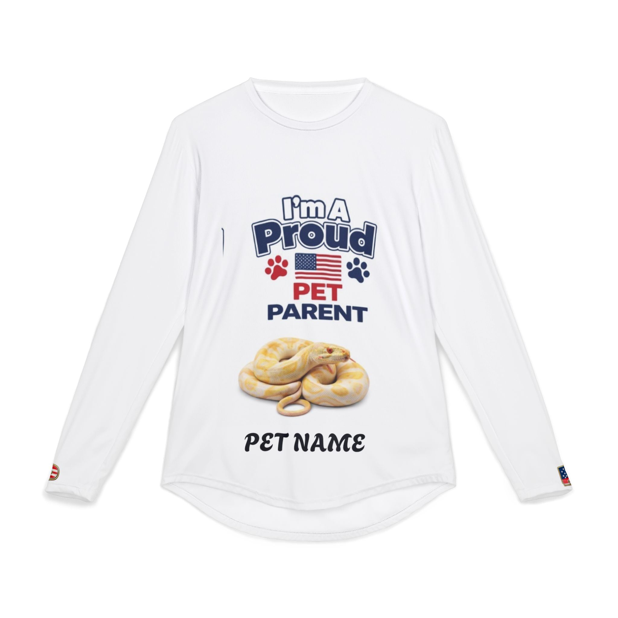 Proud Pet Parent Long Sleeve Shirt — Customizable Pet Name & Photo UV Protection