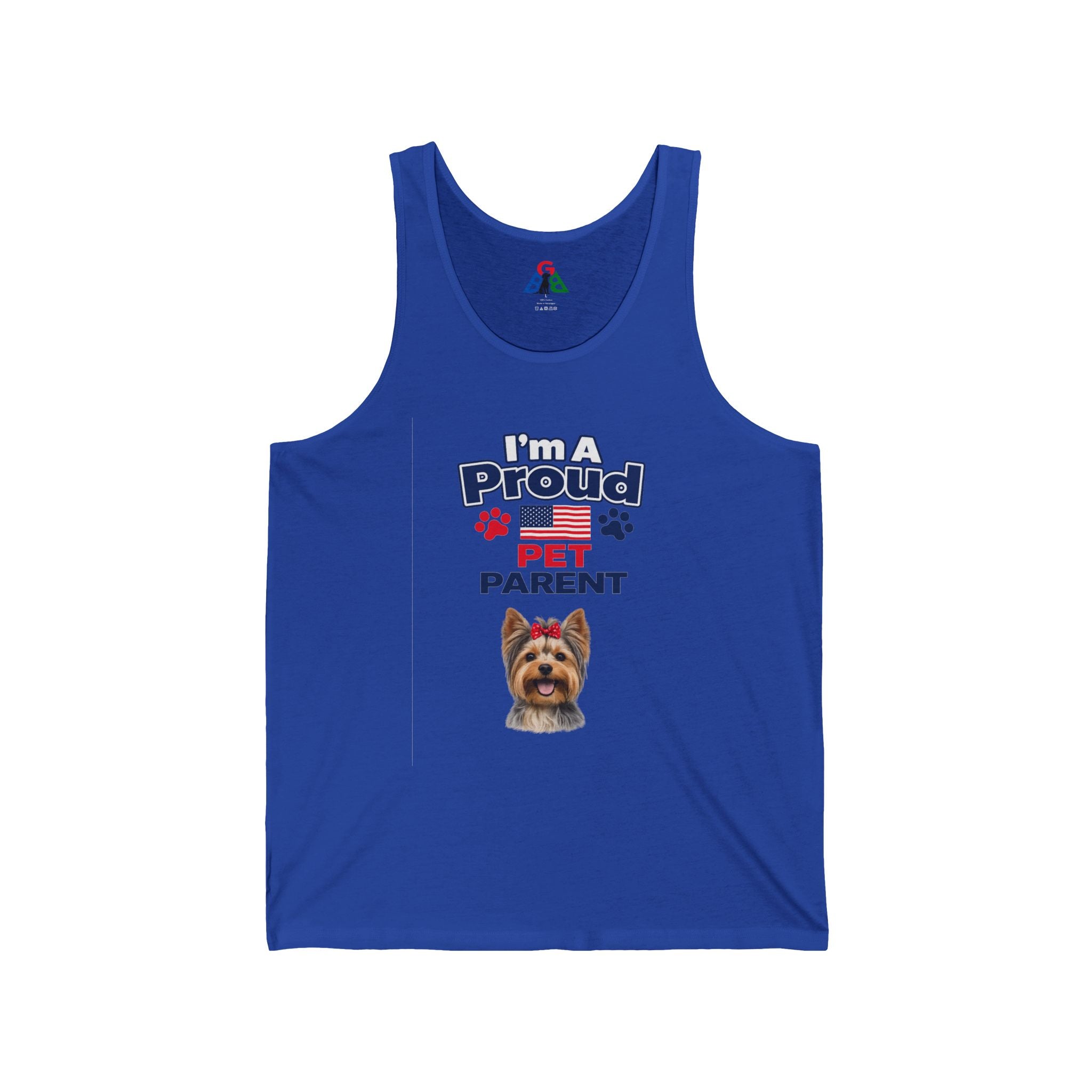 I'm A Proud Pet Parent Tank Top — Cute Yorkie Dog Graphic