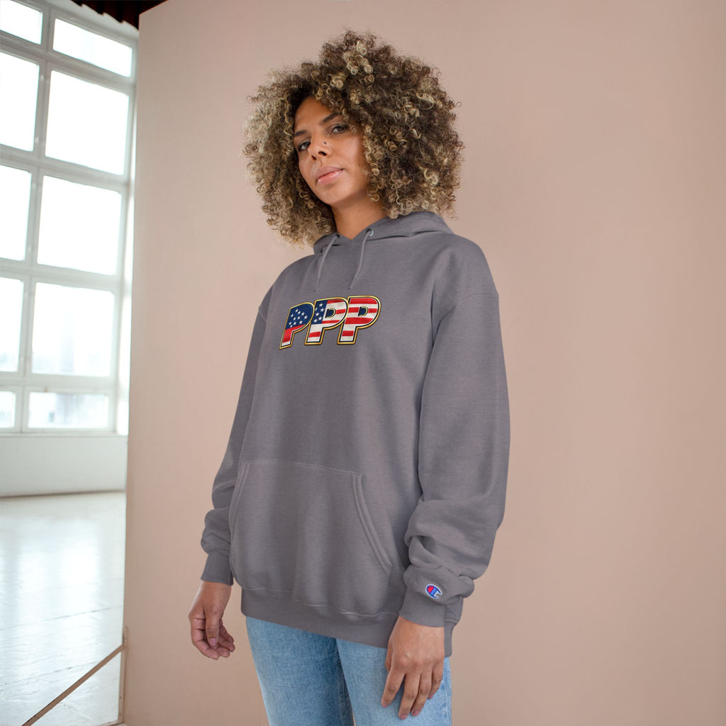 Horse Pet Parent Hoodie — “I’m A Proud Pet Parent” American Flag Logo