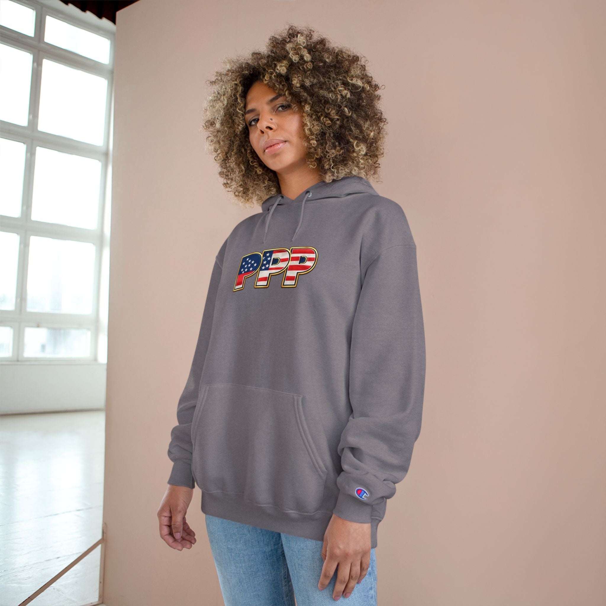 Horse Pet Parent Hoodie — “I’m A Proud Pet Parent” American Flag Logo