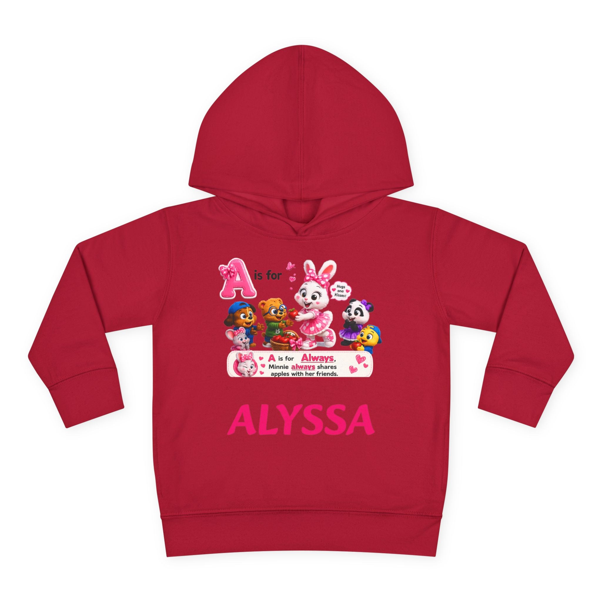 Personalized Paw Patrol Toddler Hoodie – "A is for Always" Name Sweatshirt