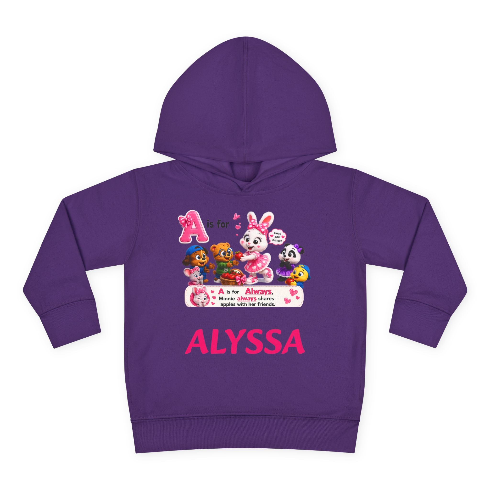 Personalized Paw Patrol Toddler Hoodie – "A is for Always" Name Sweatshirt