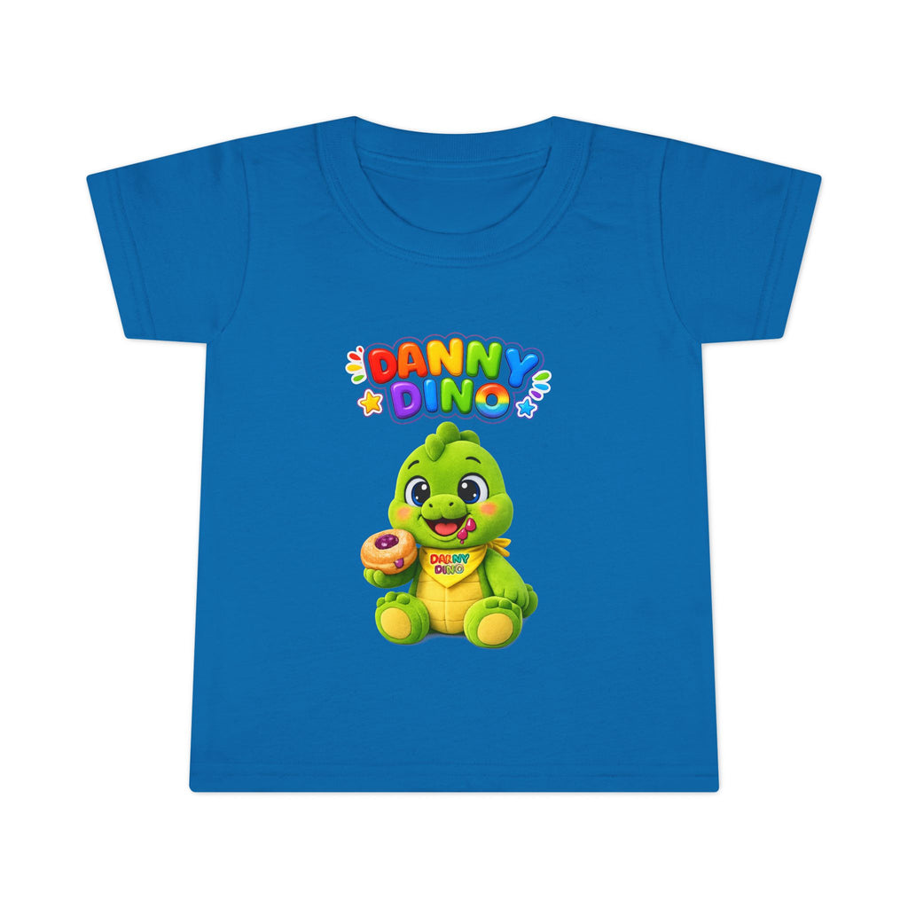Danny Dino Toddler T-Shirt — Cute Green Dinosaur Graphic Tee for Kids