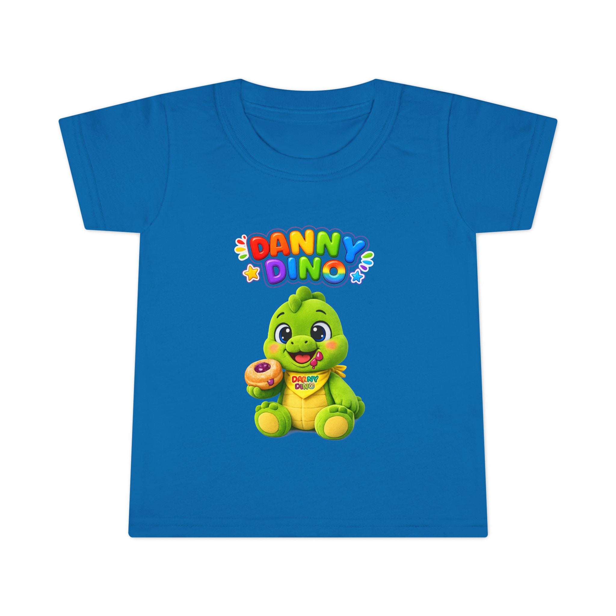 Danny Dino Toddler T-Shirt — Cute Green Dinosaur Graphic Tee for Kids