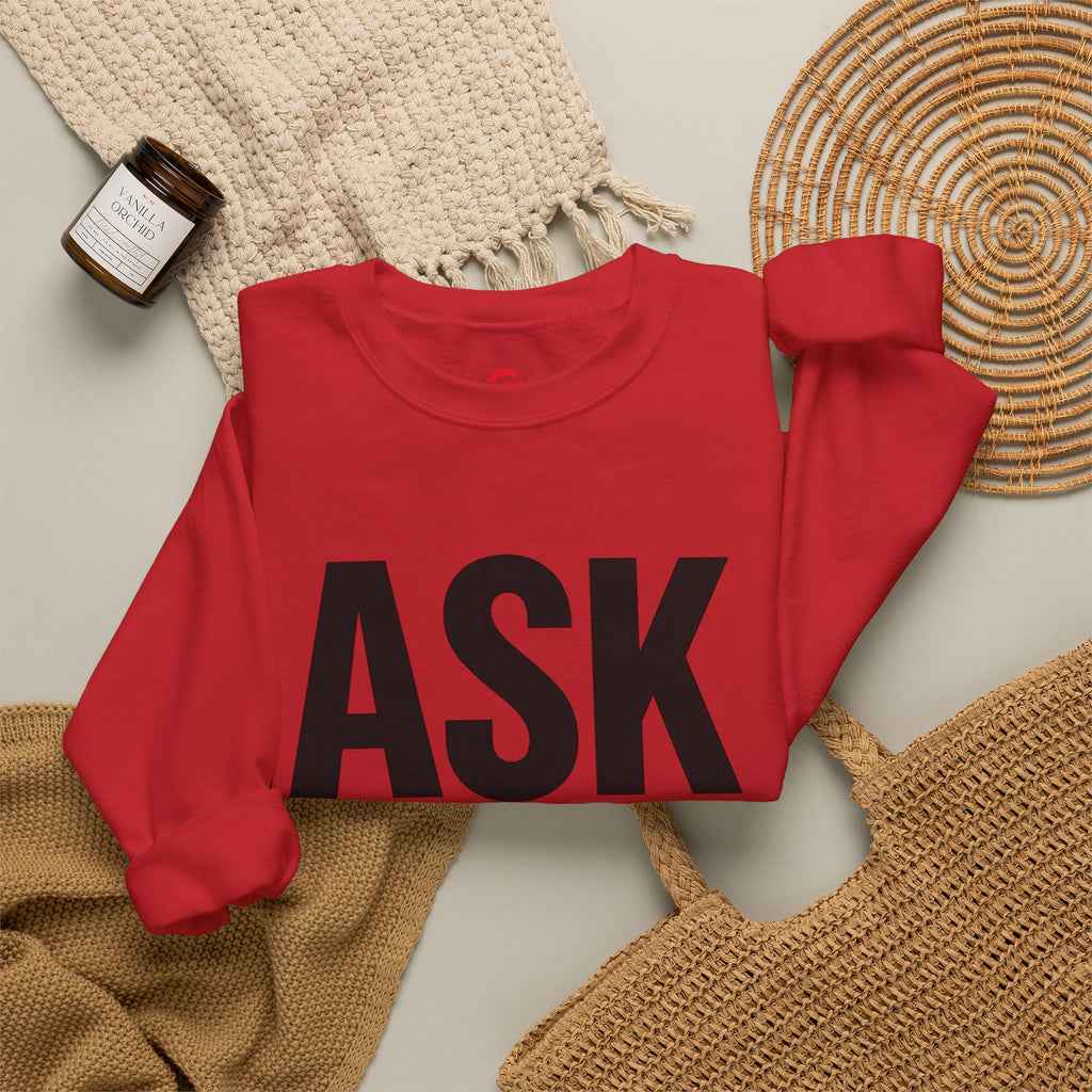 Ask Yourself Sweatshirt — Inspirational Christian Crewneck (Is God Saying Yes or No?)