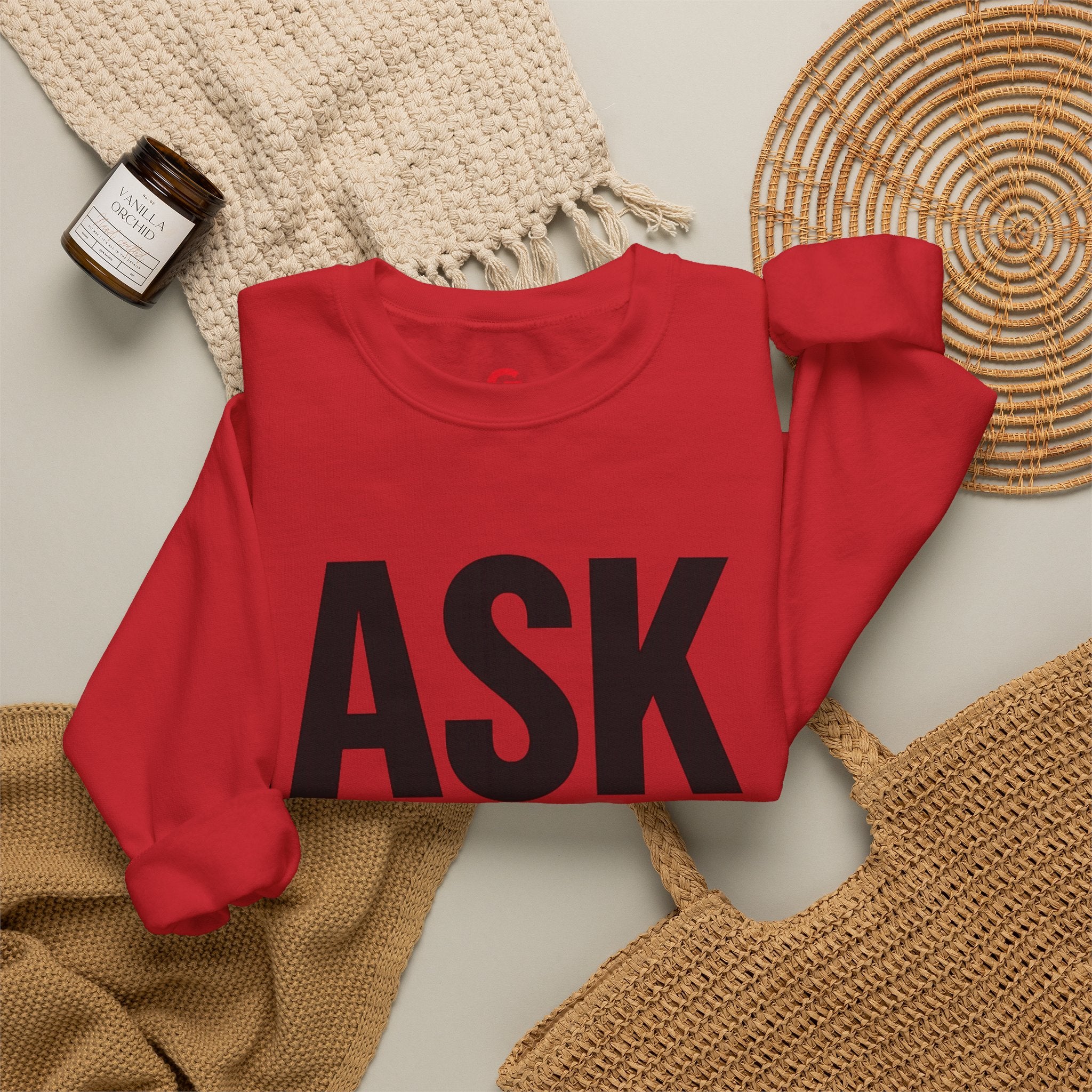 Ask Yourself Sweatshirt — Inspirational Christian Crewneck (Is God Saying Yes or No?)