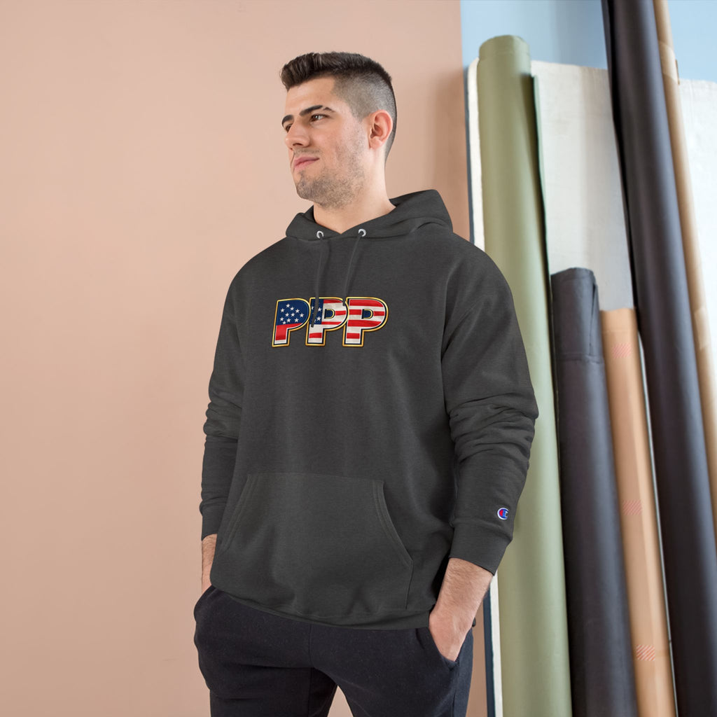 Horse Pet Parent Hoodie — “I’m A Proud Pet Parent” American Flag Logo
