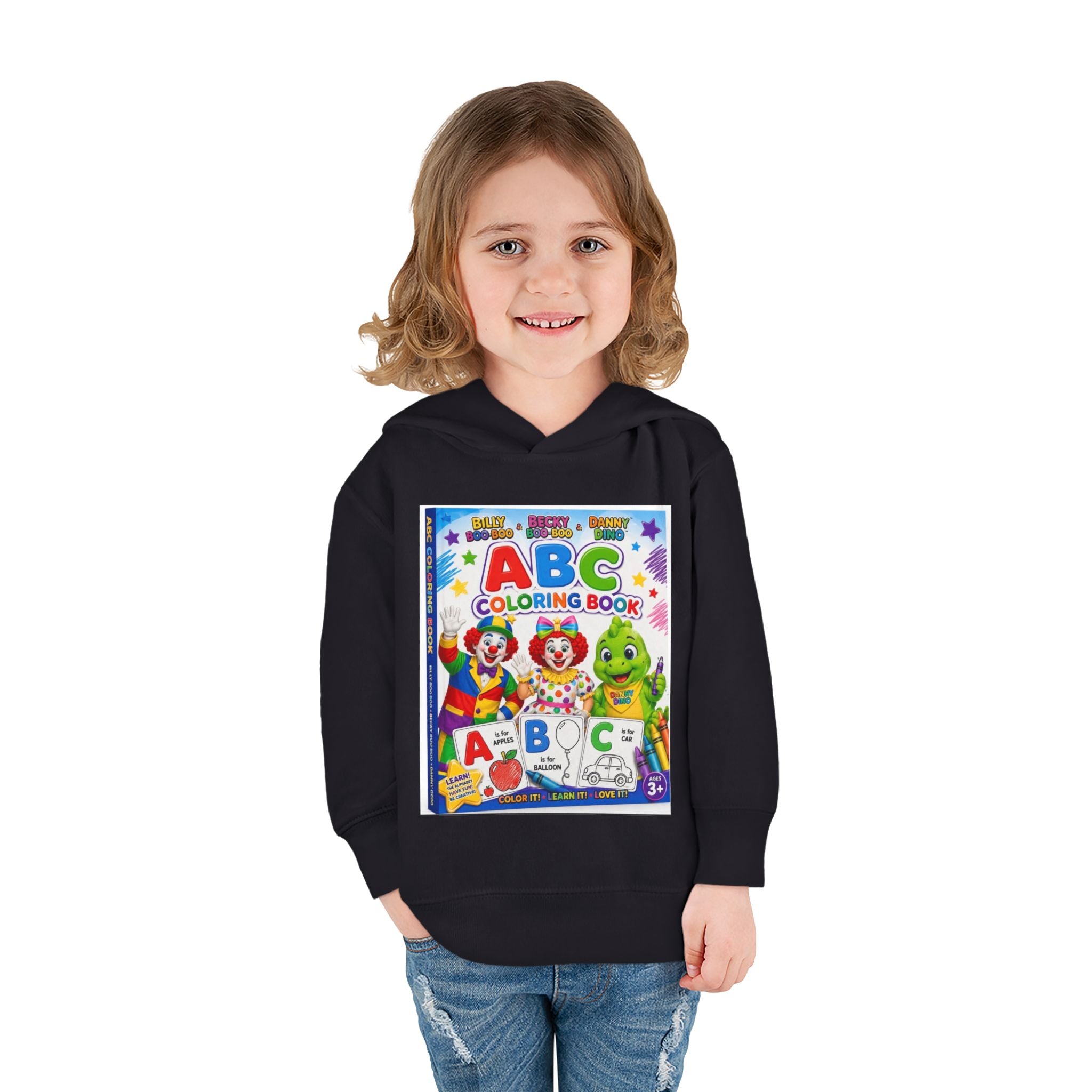 ABC Coloring Book Toddler Hoodie — Cute Educational Pullover for Kids