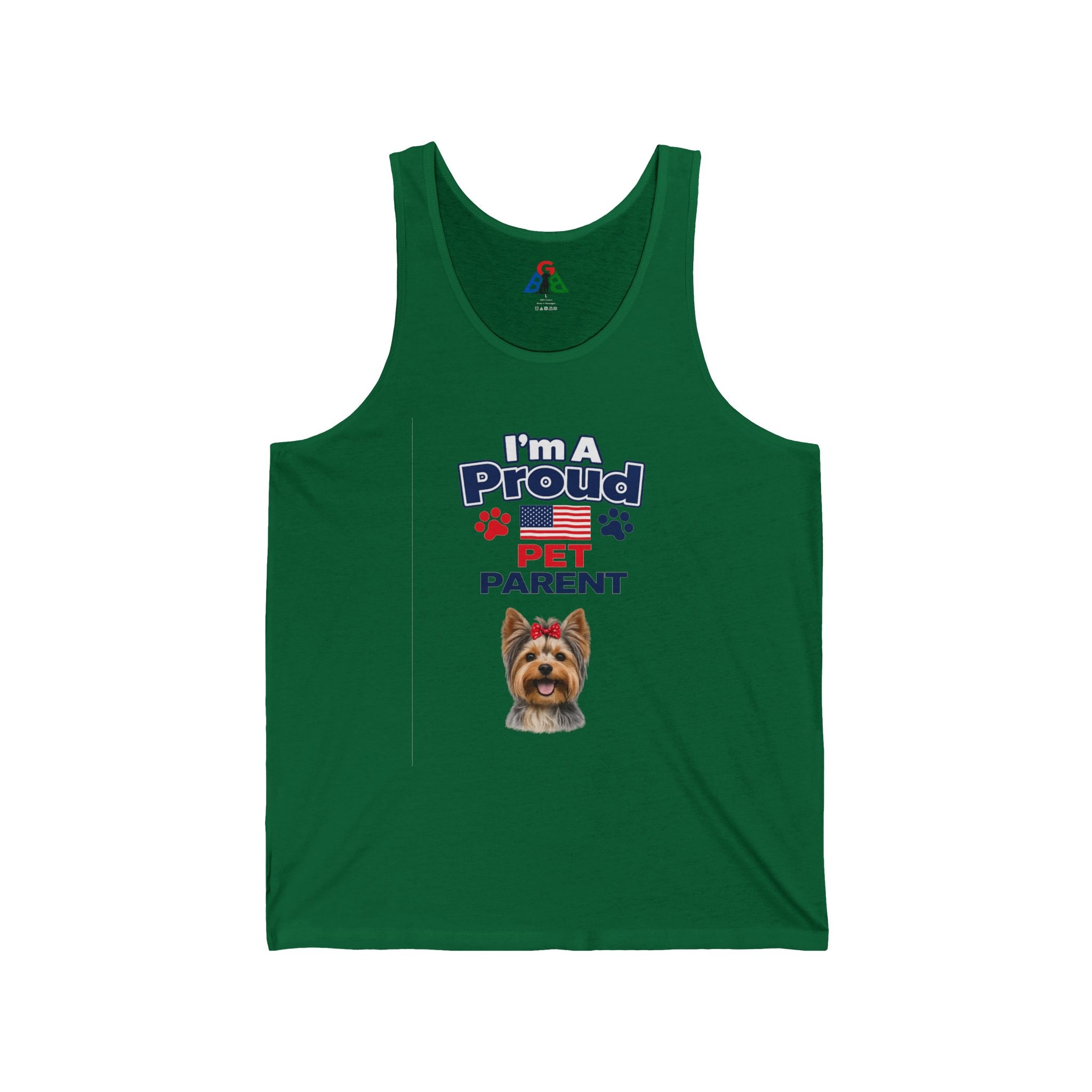 I'm A Proud Pet Parent Tank Top — Cute Yorkie Dog Graphic