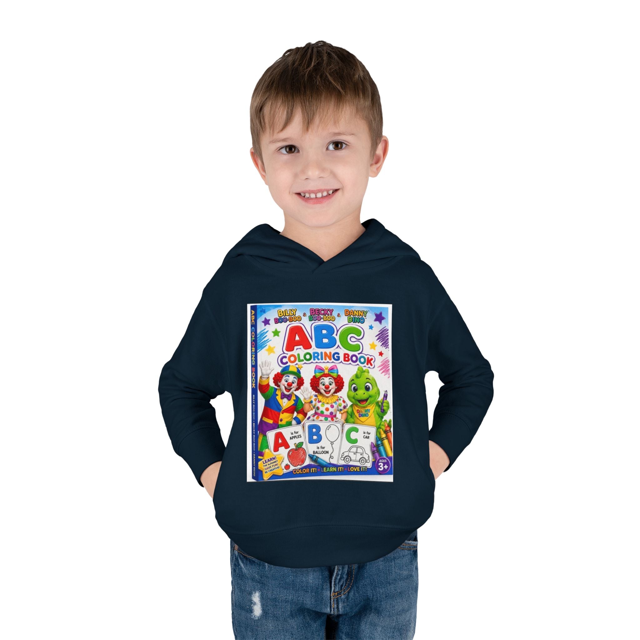 ABC Coloring Book Toddler Hoodie — Cute Educational Pullover for Kids