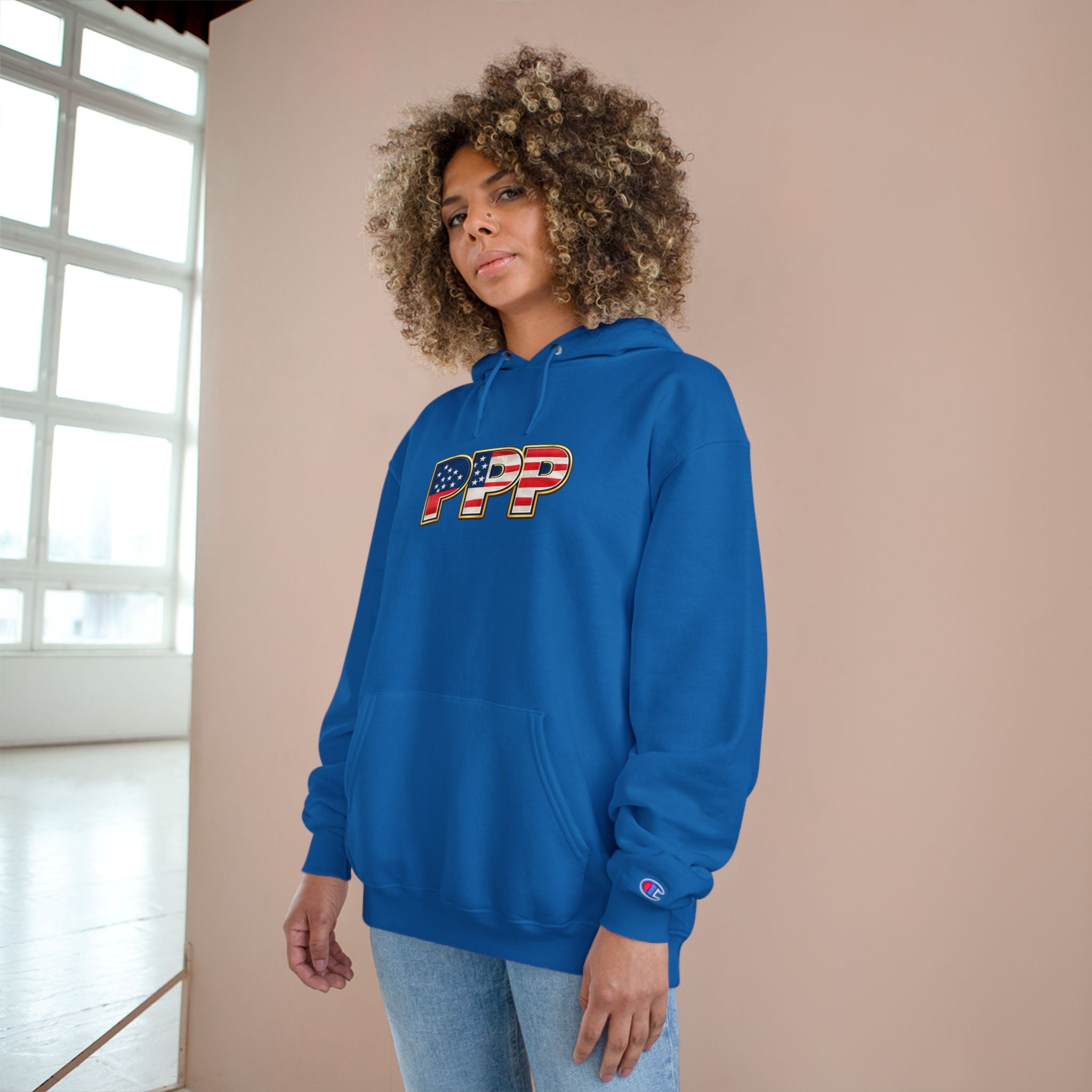 Horse Pet Parent Hoodie — “I’m A Proud Pet Parent” American Flag Logo