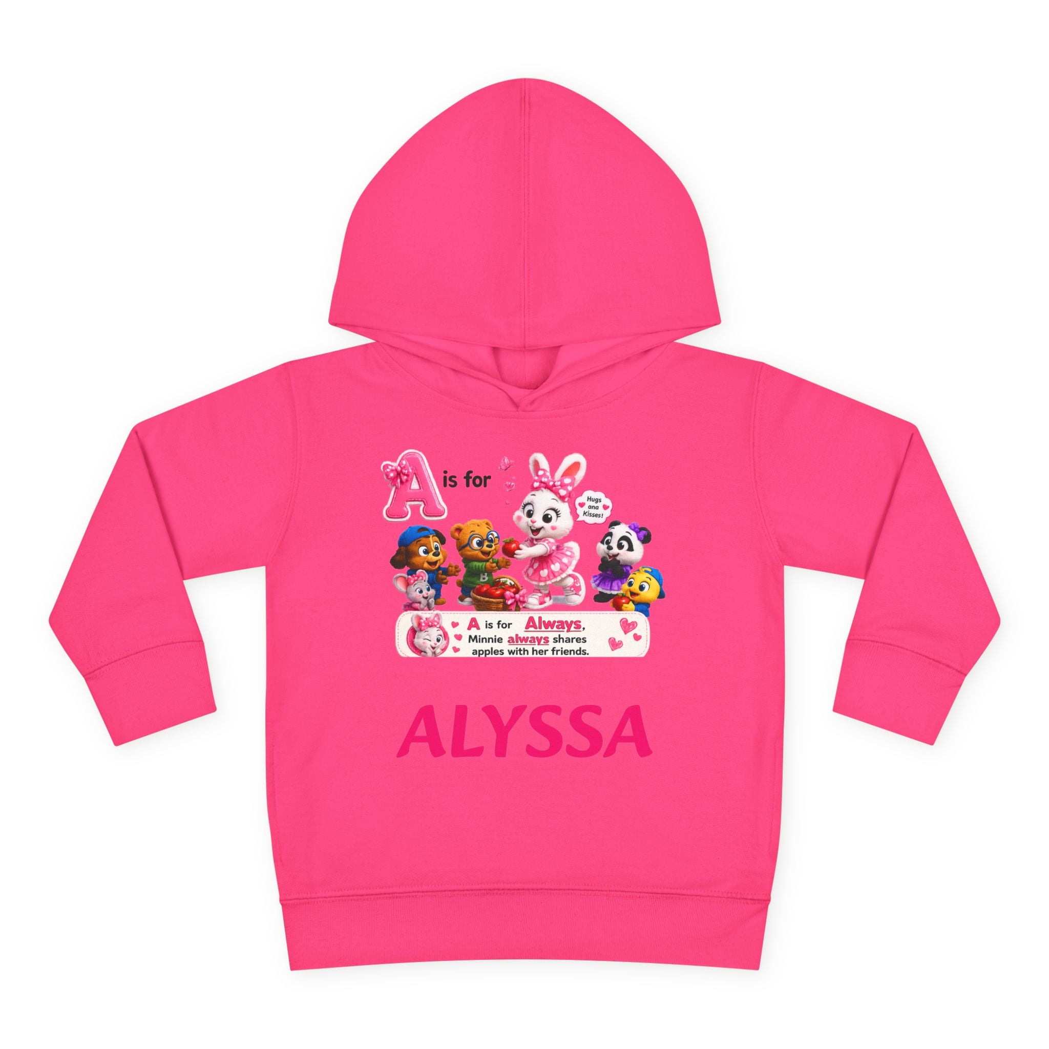 Personalized Paw Patrol Toddler Hoodie – "A is for Always" Name Sweatshirt