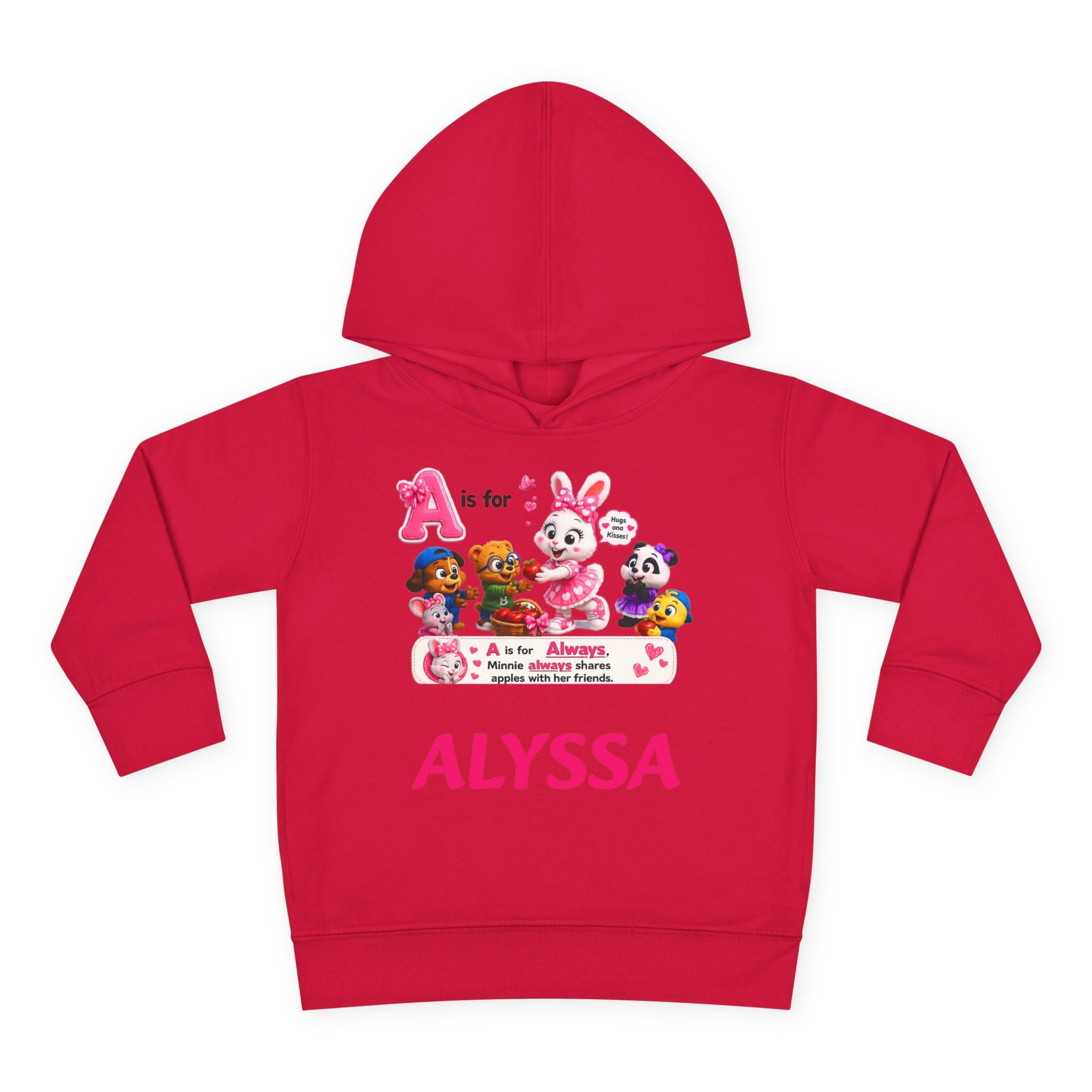 Personalized Paw Patrol Toddler Hoodie – "A is for Always" Name Sweatshirt