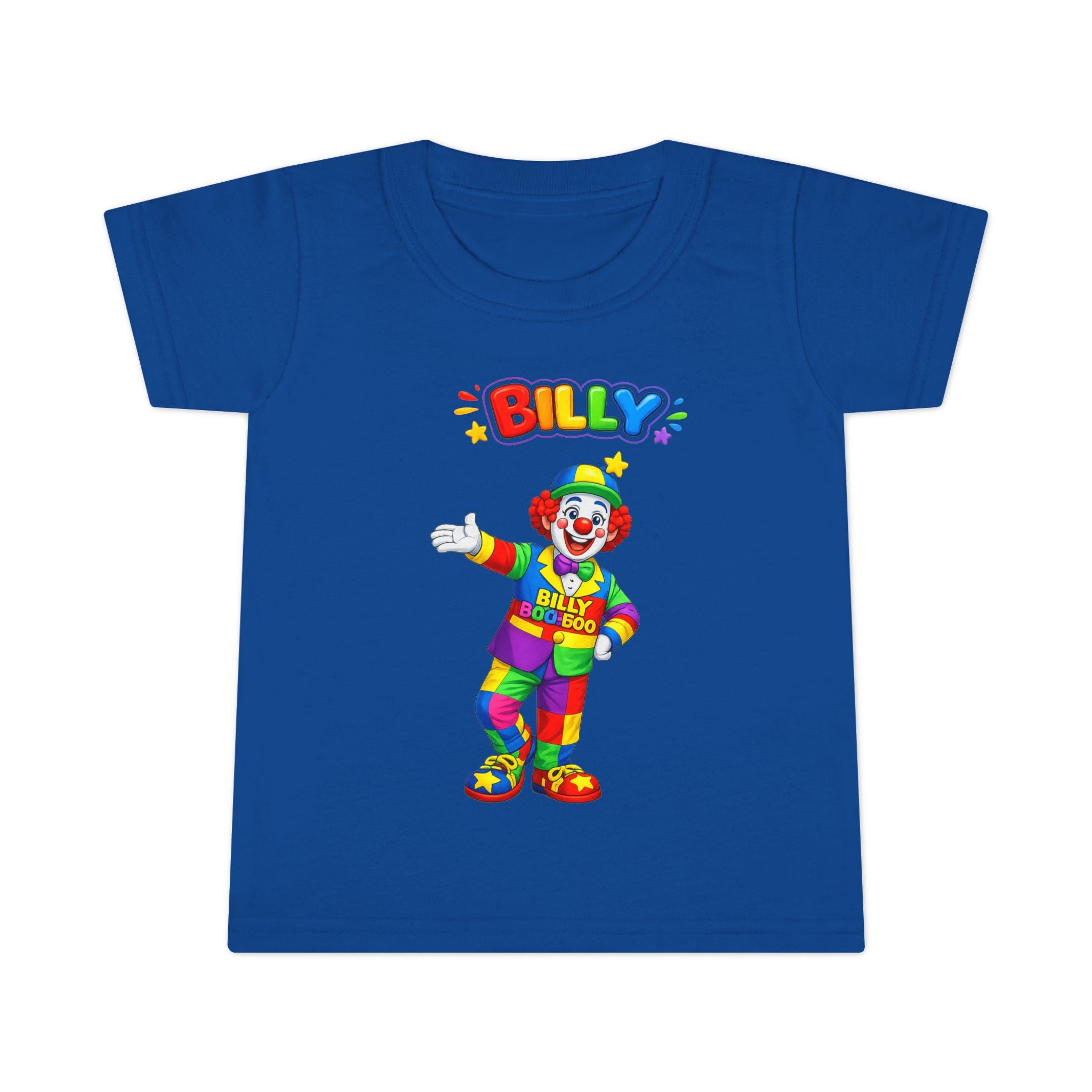 Toddler T-Shirt — Colorful Billy the Clown Kids Tee (Birthday, Playtime)