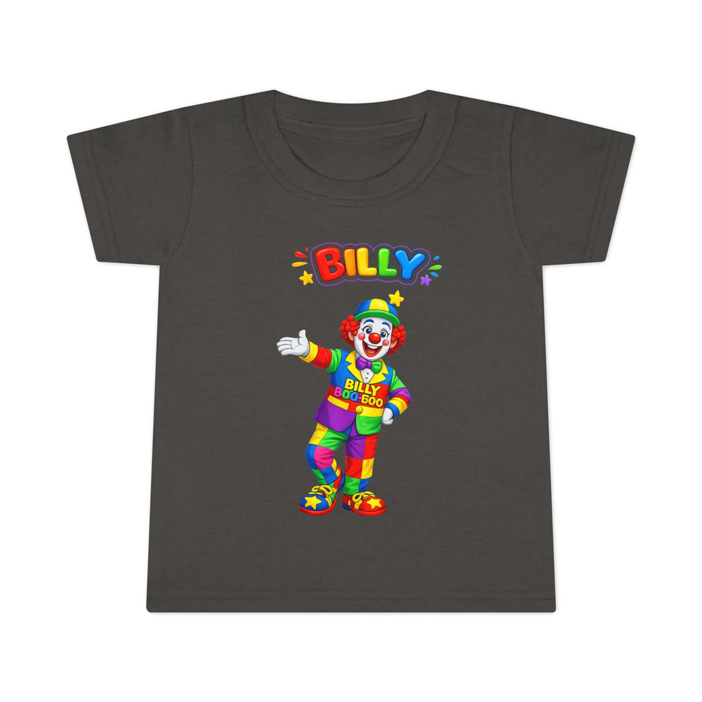 Toddler T-Shirt — Colorful Billy the Clown Kids Tee (Birthday, Playtime)