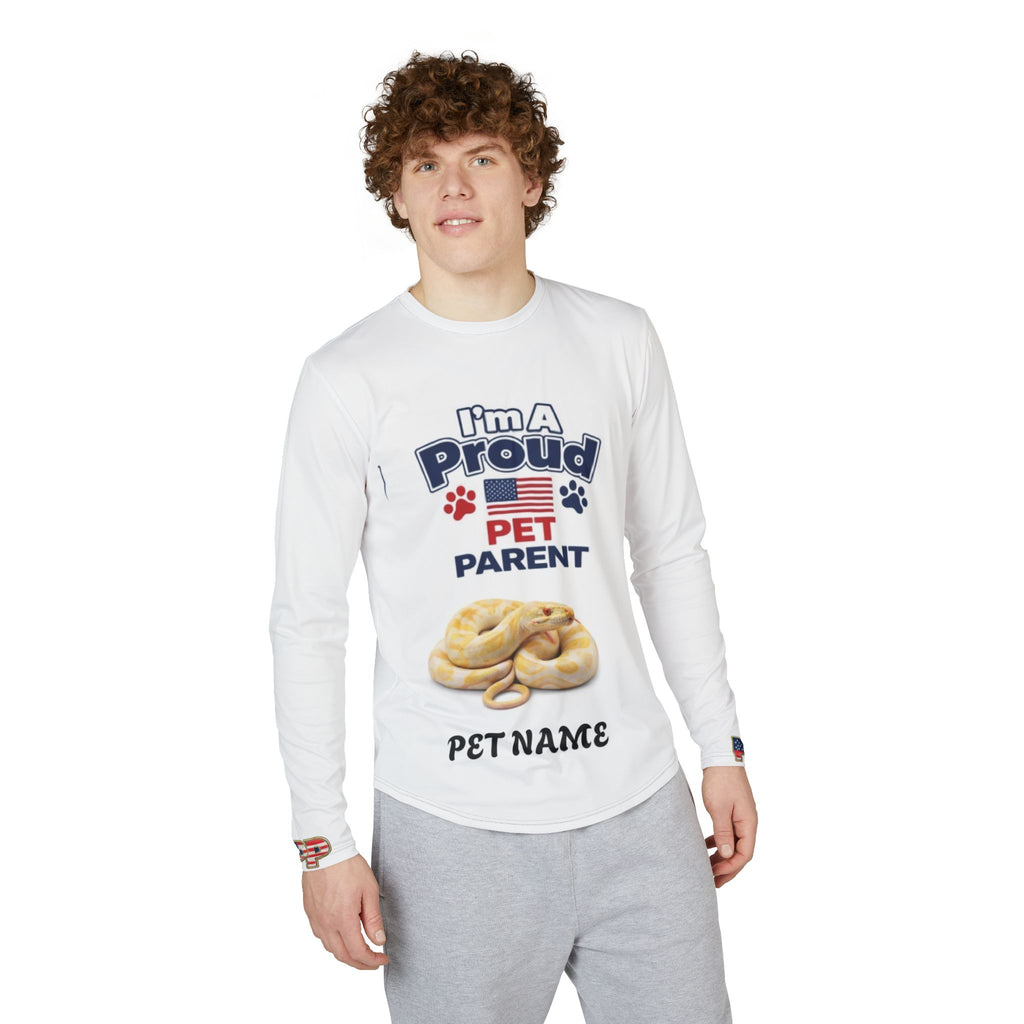 Proud Pet Parent Long Sleeve Shirt — Customizable Pet Name & Photo UV Protection