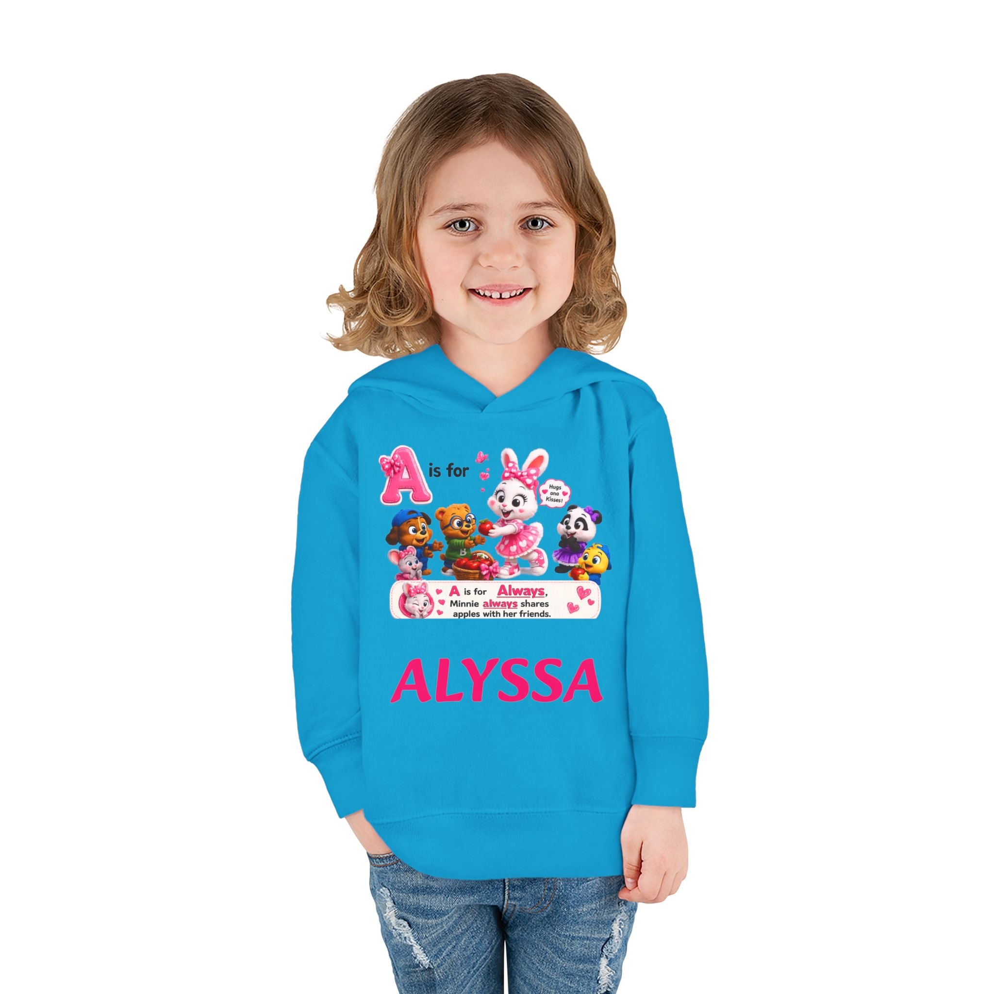 Personalized Paw Patrol Toddler Hoodie – "A is for Always" Name Sweatshirt