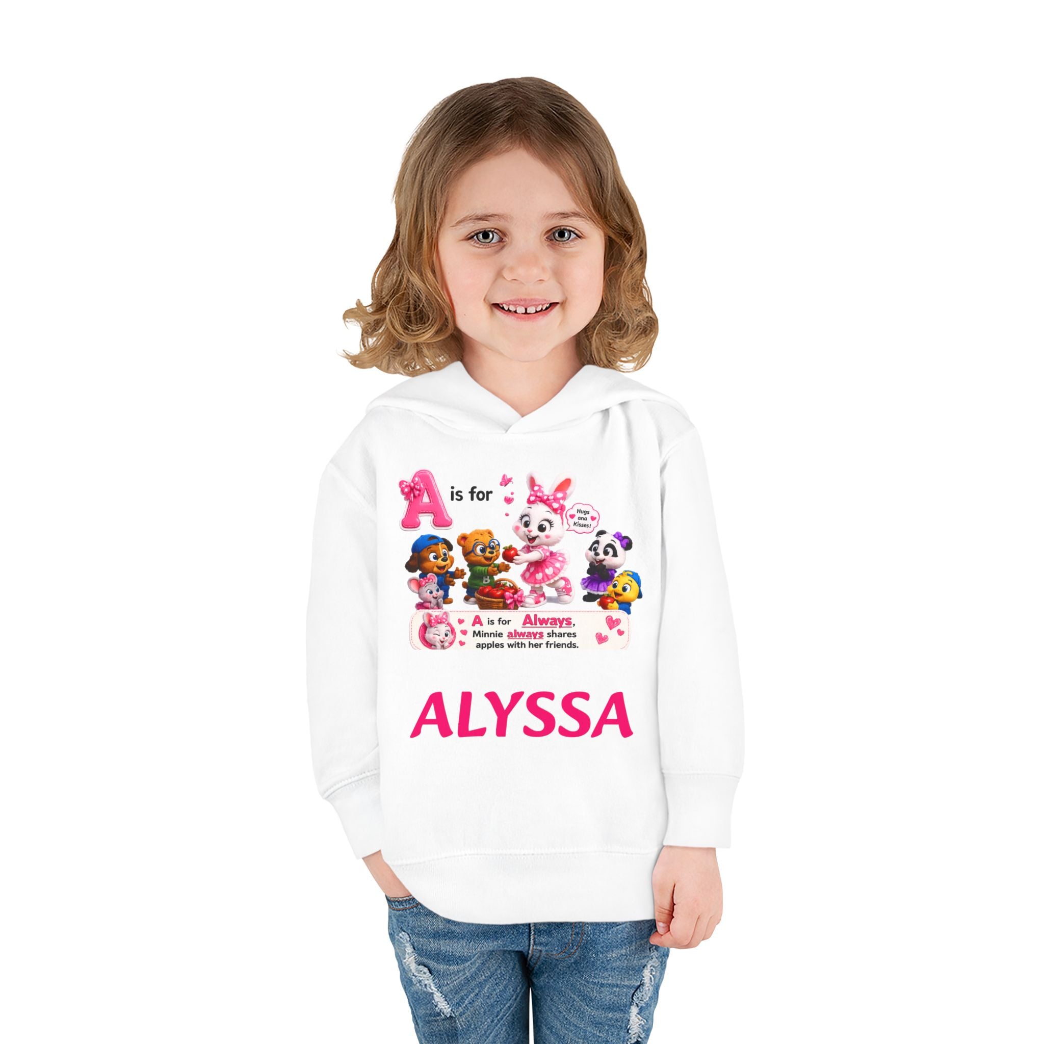 Personalized Paw Patrol Toddler Hoodie – "A is for Always" Name Sweatshirt