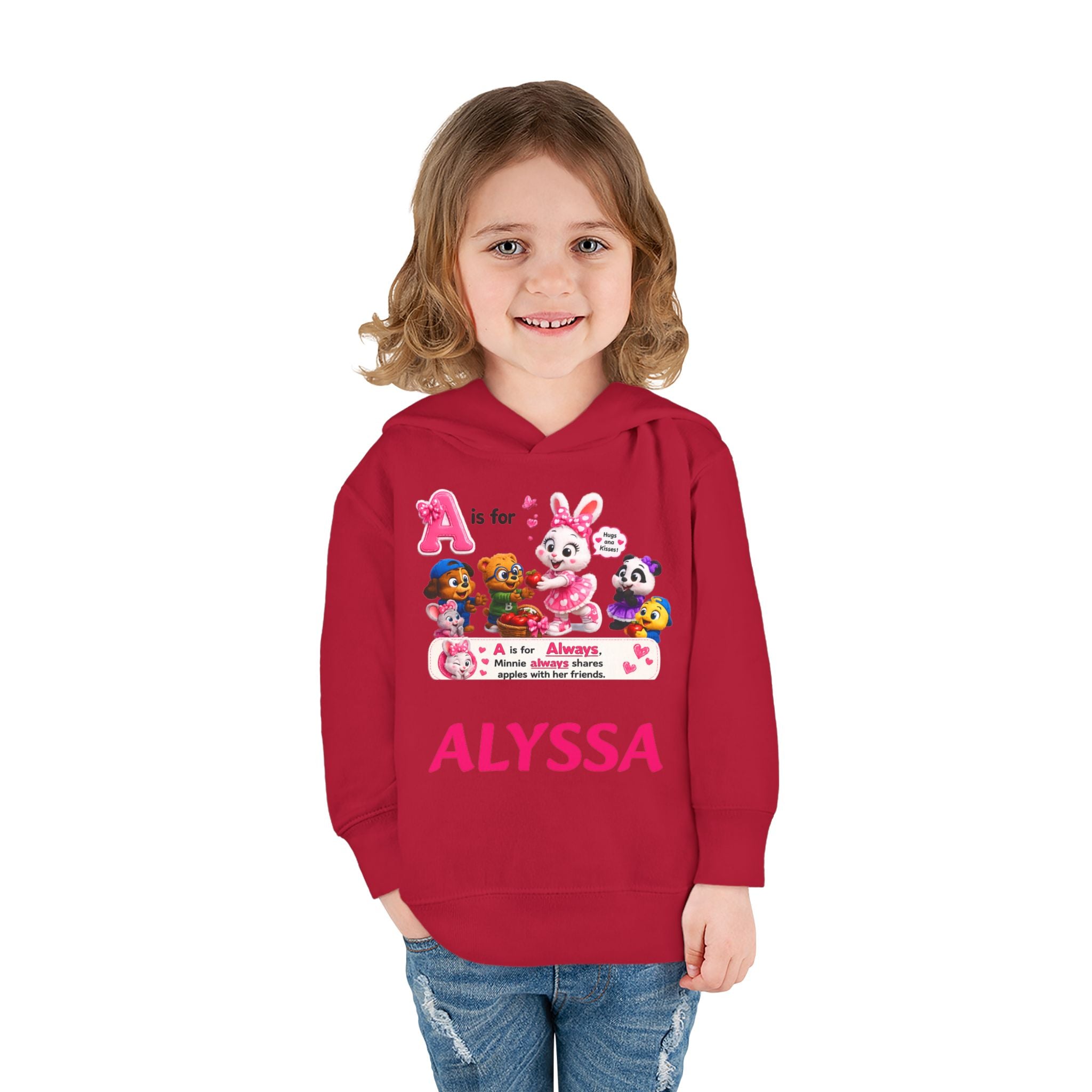 Personalized Paw Patrol Toddler Hoodie – "A is for Always" Name Sweatshirt