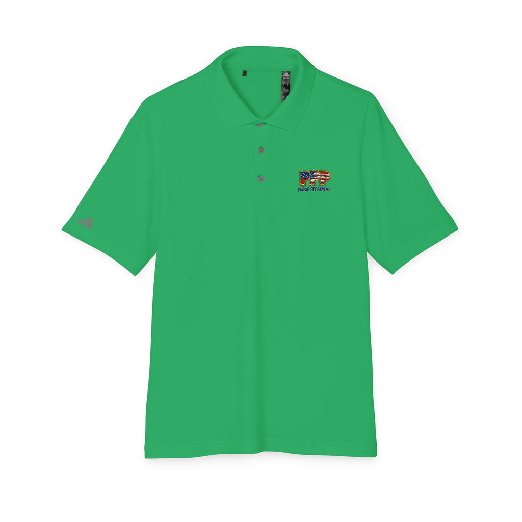 Performance Polo — Small 'RFP' Retro Flag Logo Chest
