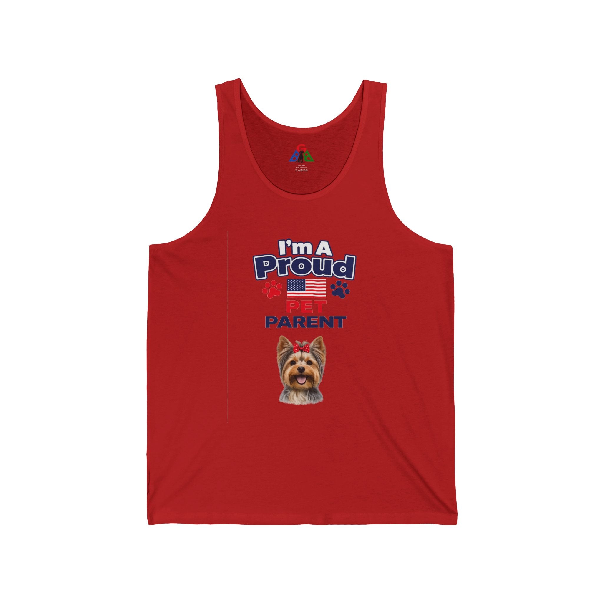 I'm A Proud Pet Parent Tank Top — Cute Yorkie Dog Graphic