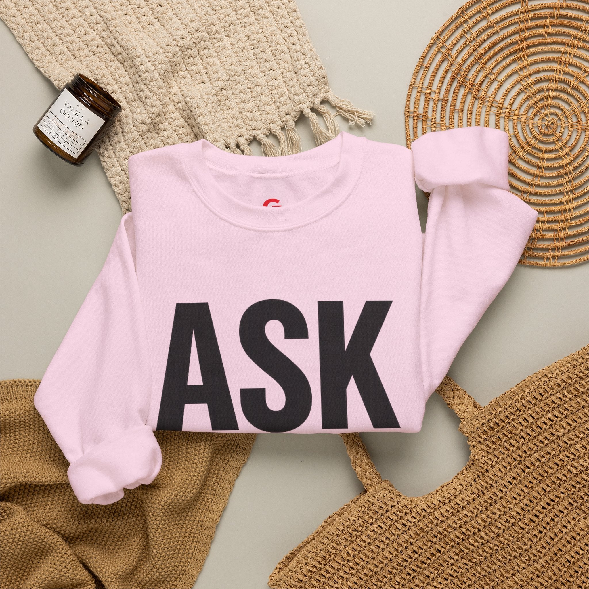 Ask Yourself Sweatshirt — Inspirational Christian Crewneck (Is God Saying Yes or No?)