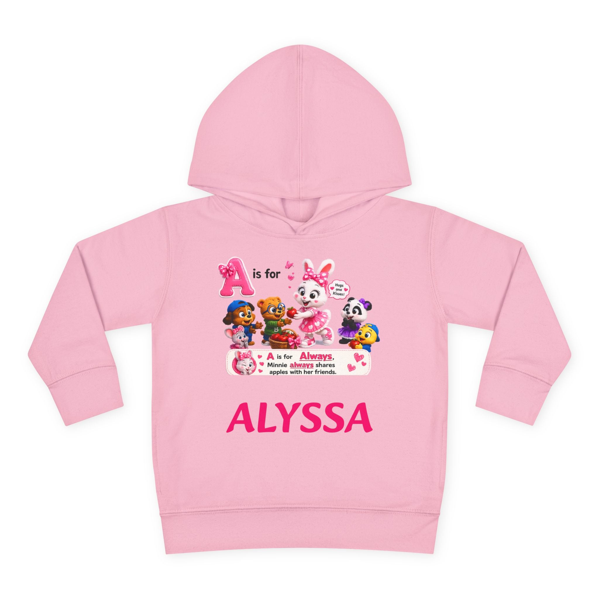 Personalized Paw Patrol Toddler Hoodie – "A is for Always" Name Sweatshirt