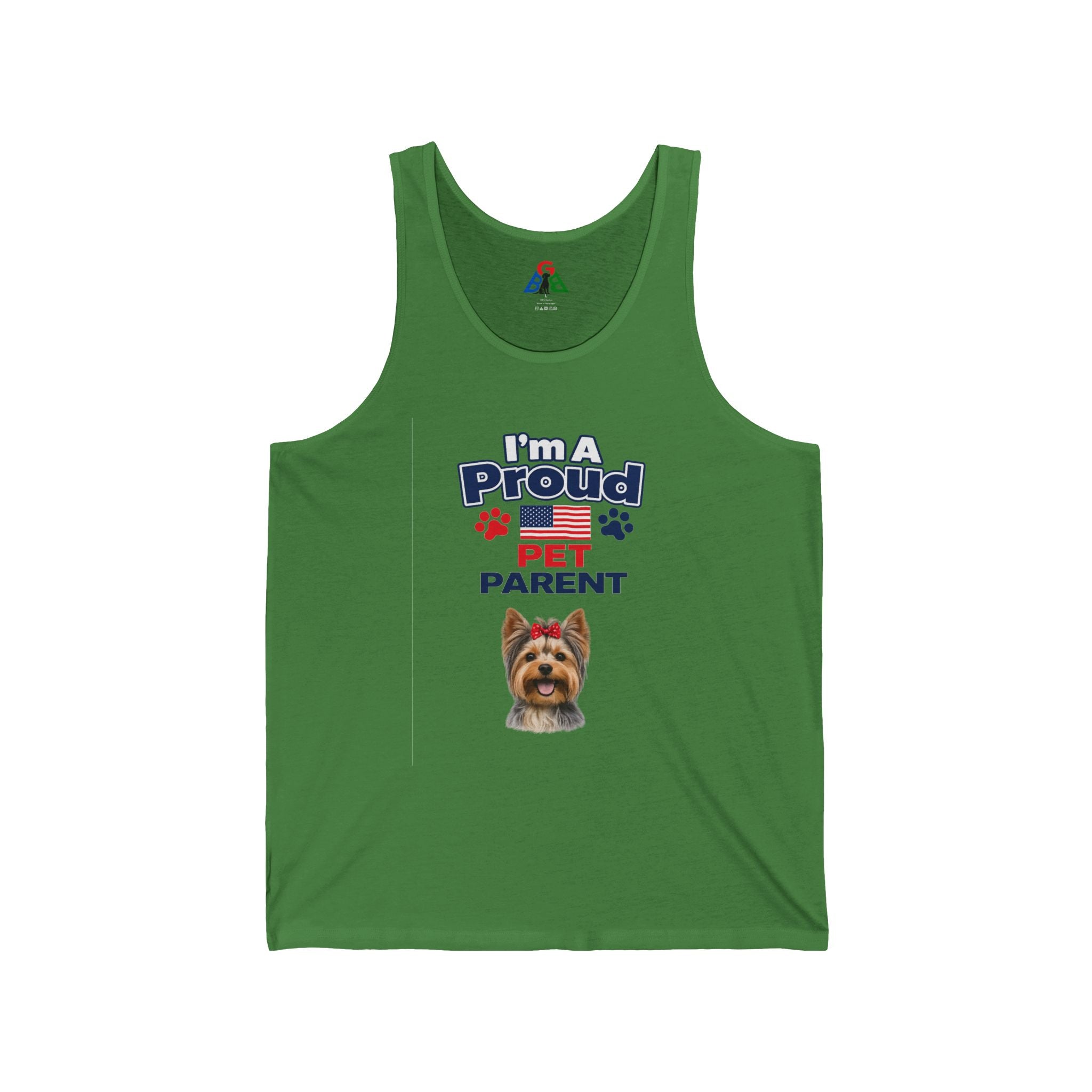 I'm A Proud Pet Parent Tank Top — Cute Yorkie Dog Graphic