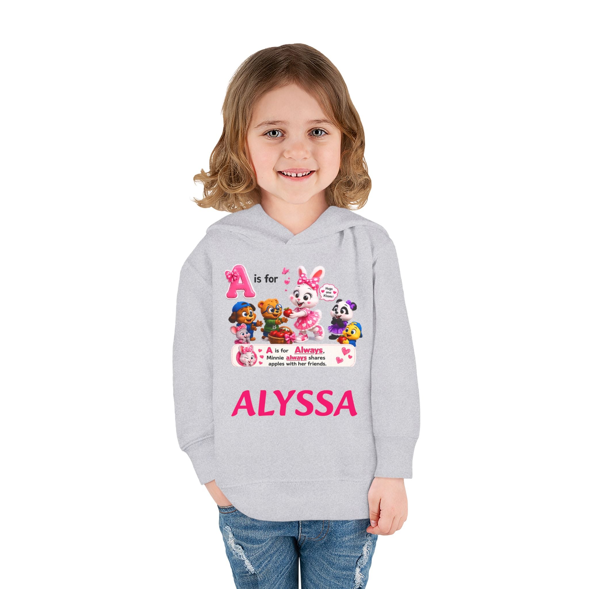 Personalized Paw Patrol Toddler Hoodie – "A is for Always" Name Sweatshirt