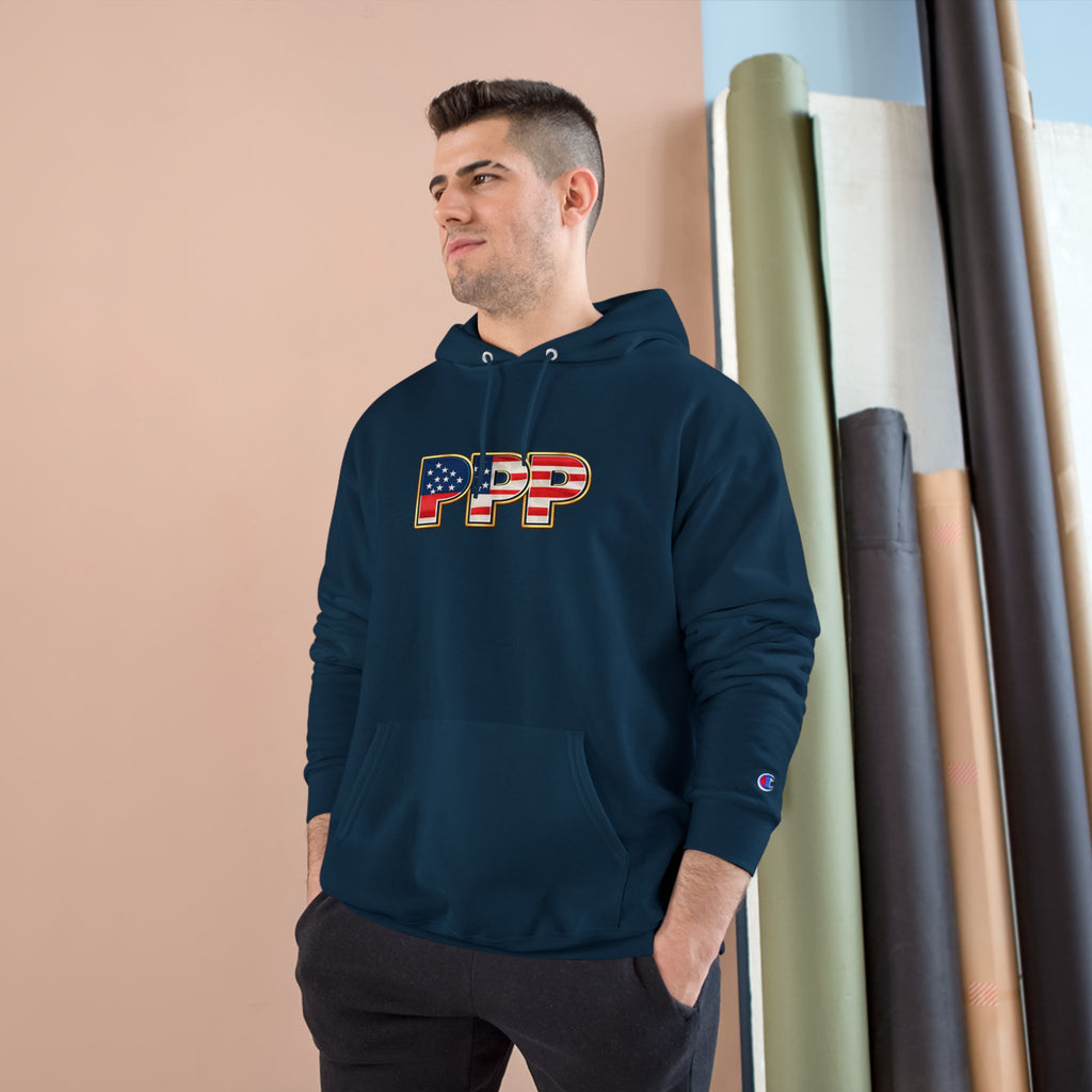 Horse Pet Parent Hoodie — “I’m A Proud Pet Parent” American Flag Logo
