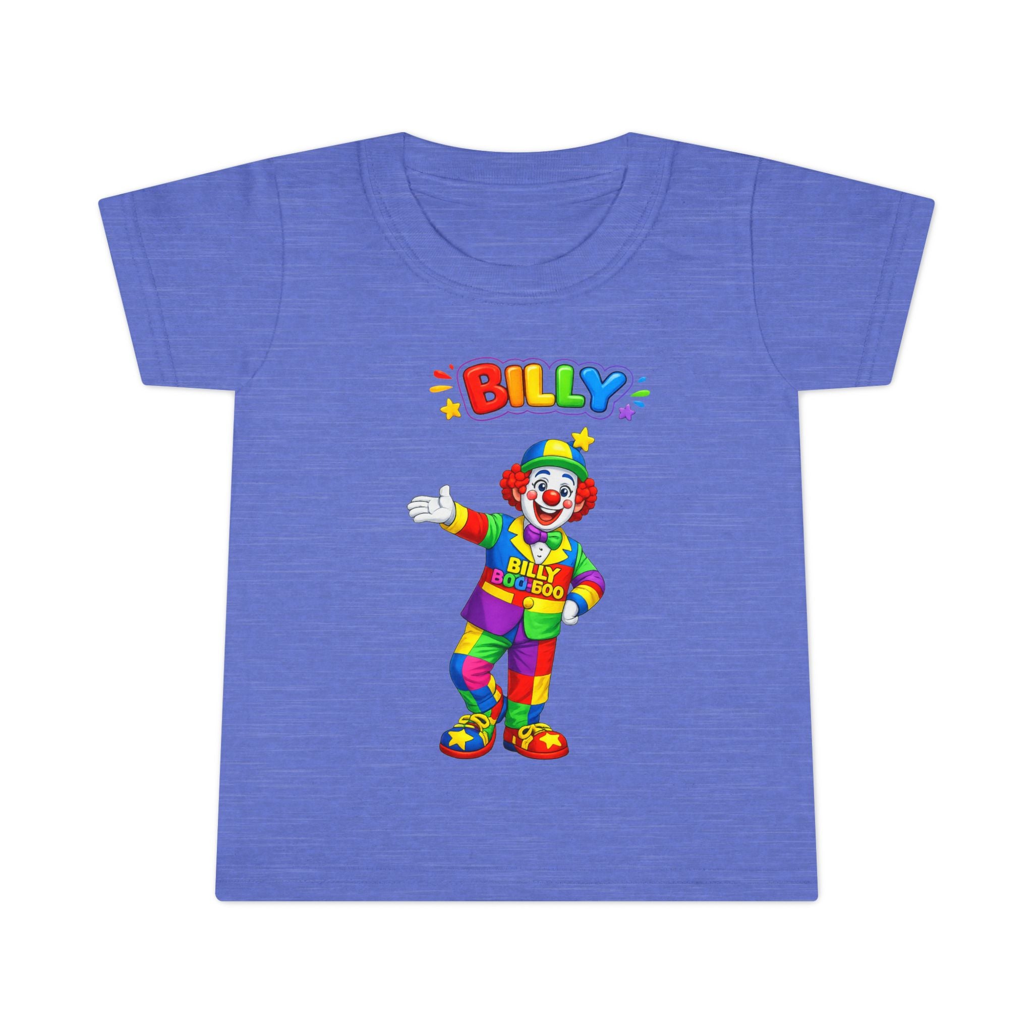 Toddler T-Shirt — Colorful Billy the Clown Kids Tee (Birthday, Playtime)
