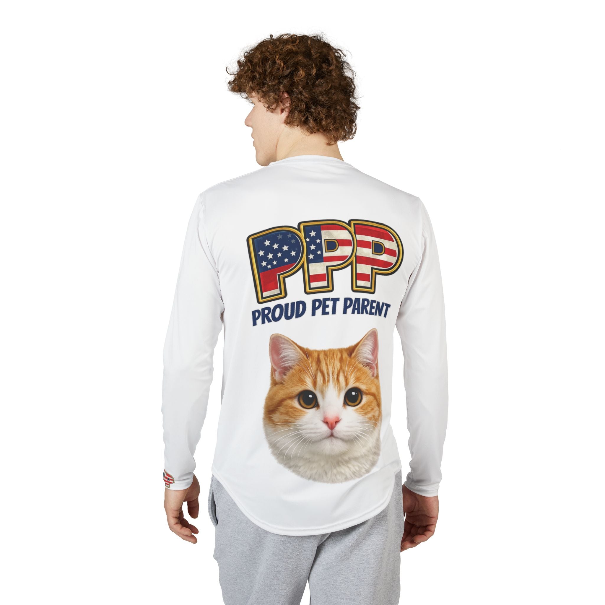 Proud Pet Parent Long Sleeve Shirt — Customizable Pet Name & Photo UV Protection