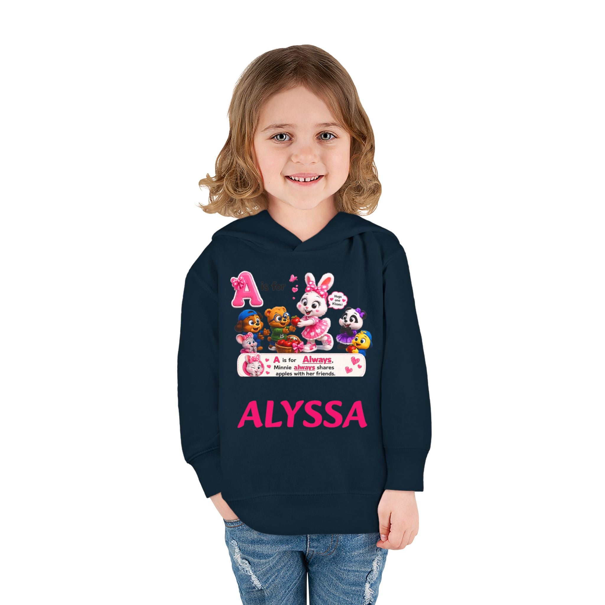 Personalized Paw Patrol Toddler Hoodie – "A is for Always" Name Sweatshirt